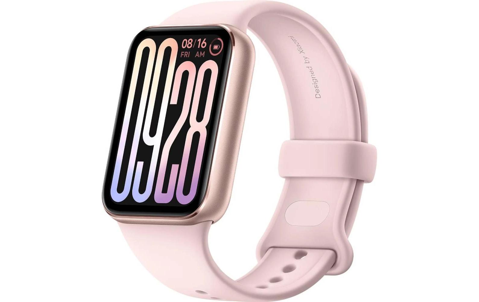 Xiaomi Smart Band 9 Pro GPS – Aluminium Roségold, Sportband Pink, 50 m