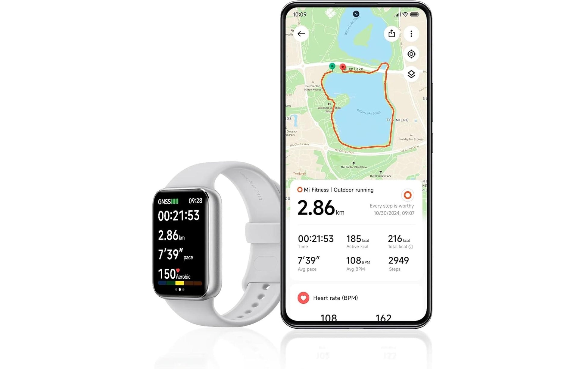 Xiaomi Smart Band 9 Pro GPS – Aluminium Silber, Sportarmband, 50 m