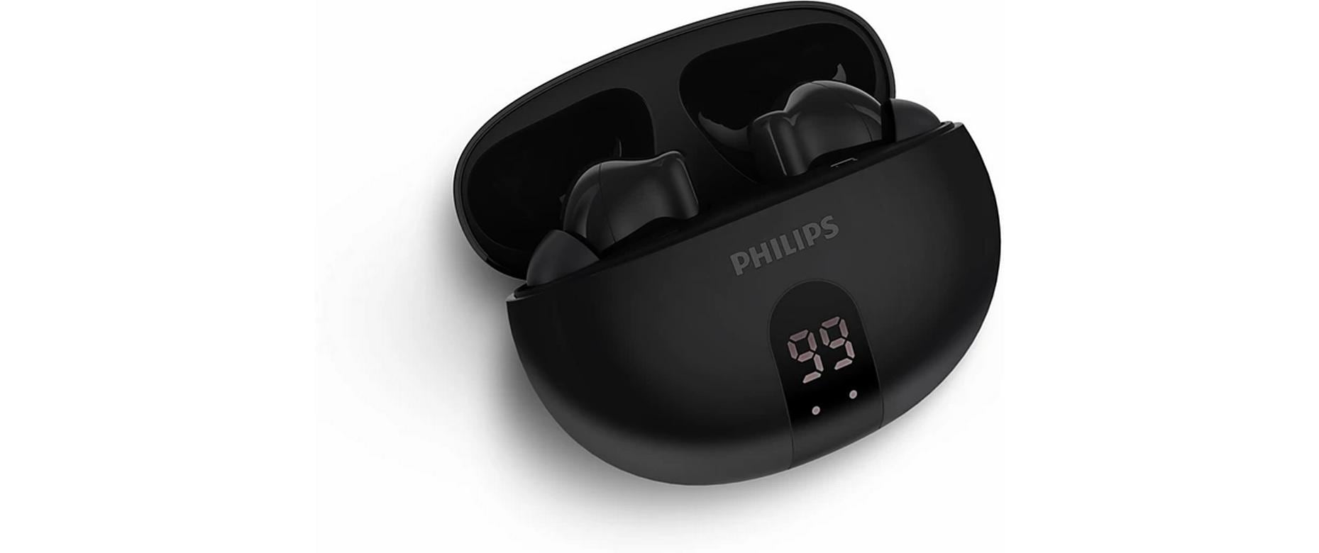 Philips TAT2520BK/00 – True Wireless In-Ear Kopfhörer – Bluetooth, ANC, IPX4 – Schwarz – bis 19,5 h