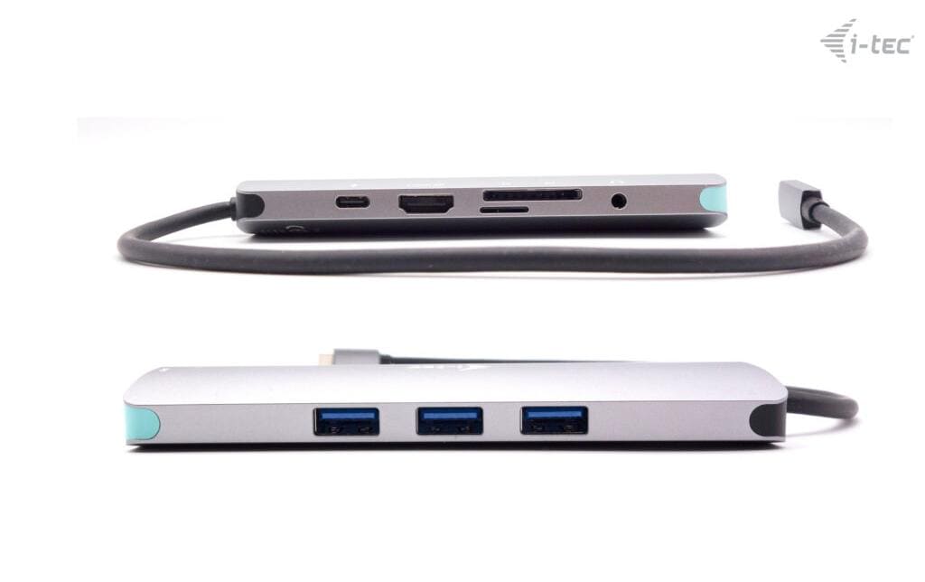 i-tec MetalNanoDock Dockingstation – USB-C, HDMI, 3× USB-A, 100 W PD, GbE, für Windows/Mac/ChromeOS