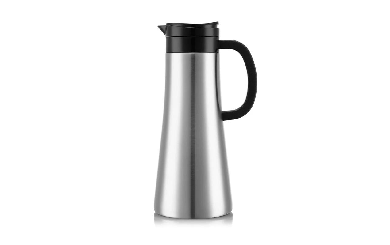 Bodum Thermoskanne Chambord – 1,1 l, Edelstahl, Silber, BPA-frei