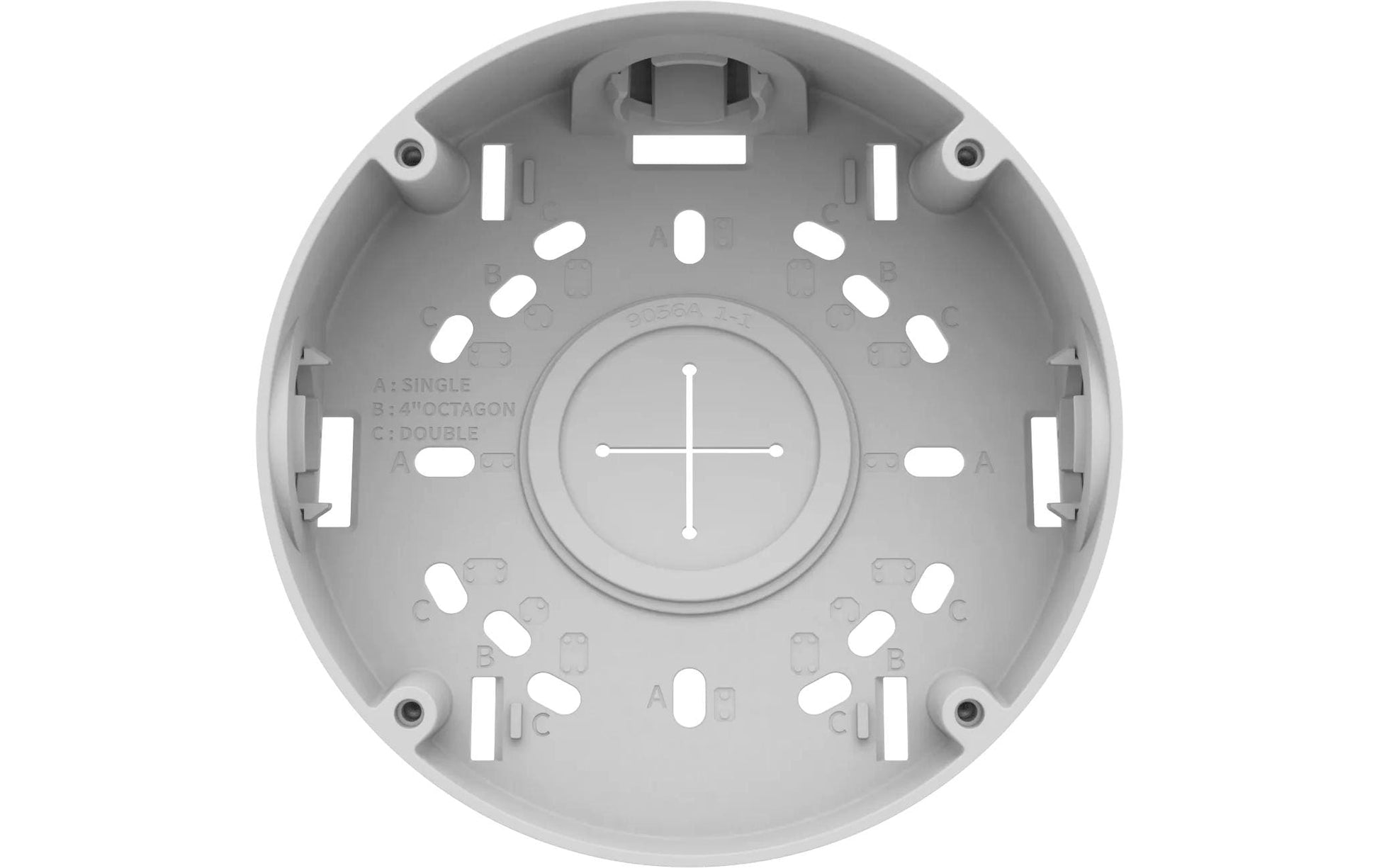 Hanwha SBV-140TMW Halterung – Mastmontage, Aluminium, Ø 14,4 cm, H 81,1 mm – für QNV-C8083R/C9083R und andere