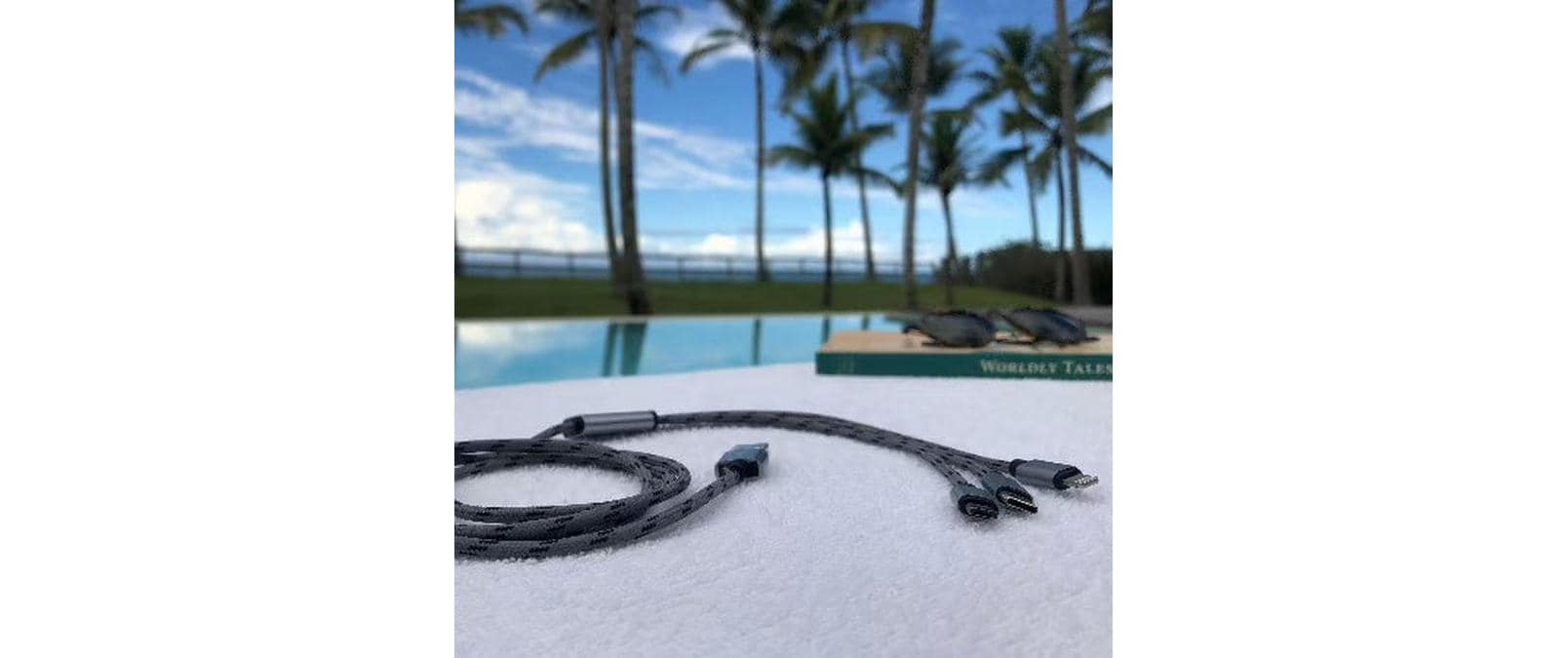 Sunslice Multi-Kabel – 3-in-1 USB-A auf USB-C/Micro-USB/Lightning 1 m, PD 12 W, Schwarz – für iPhone/Android