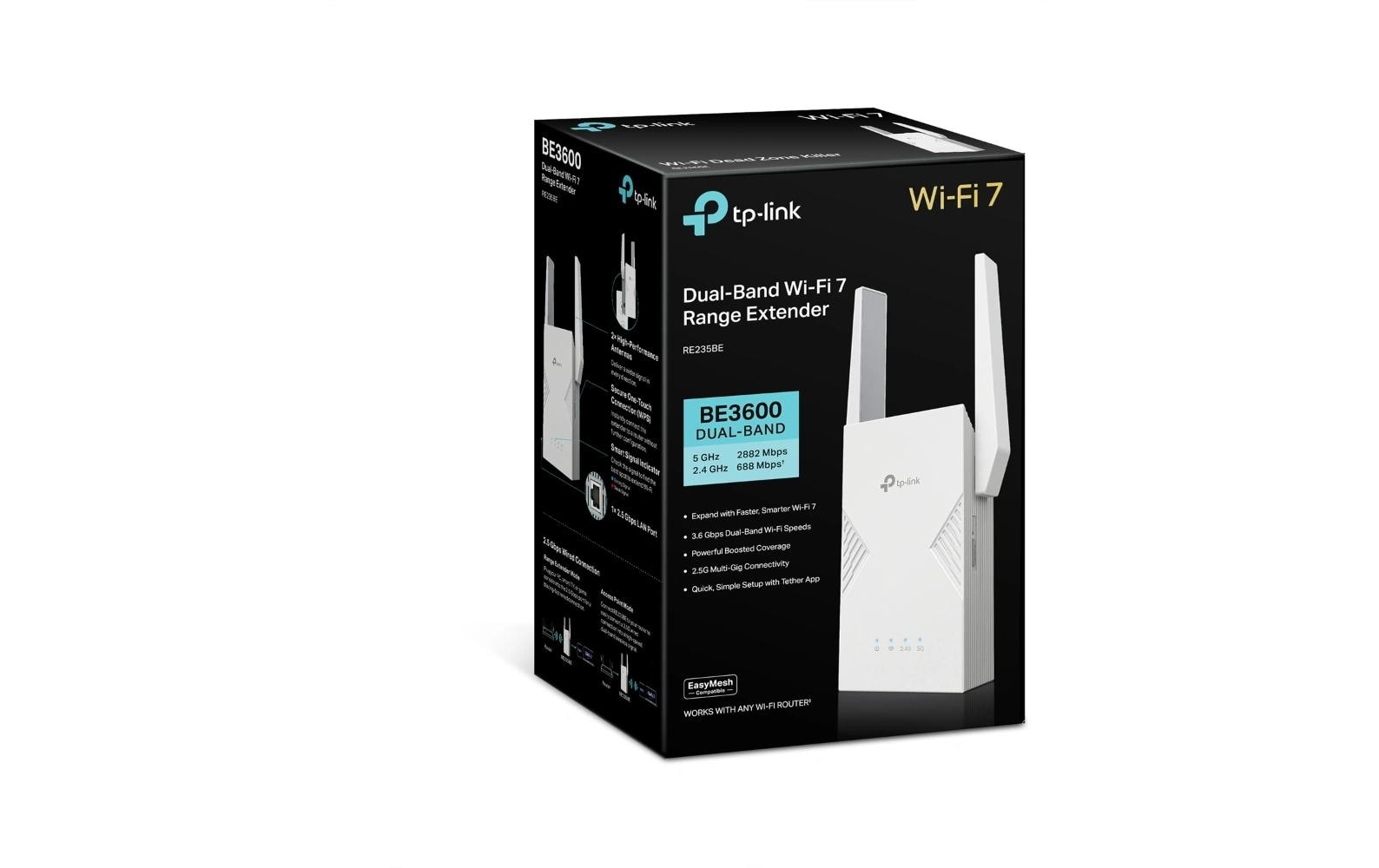 TP-Link RE235BE – Access Point – Wi‑Fi 7 (2,4/5 GHz), 3,6 Gbit/s, 2,5GbE
