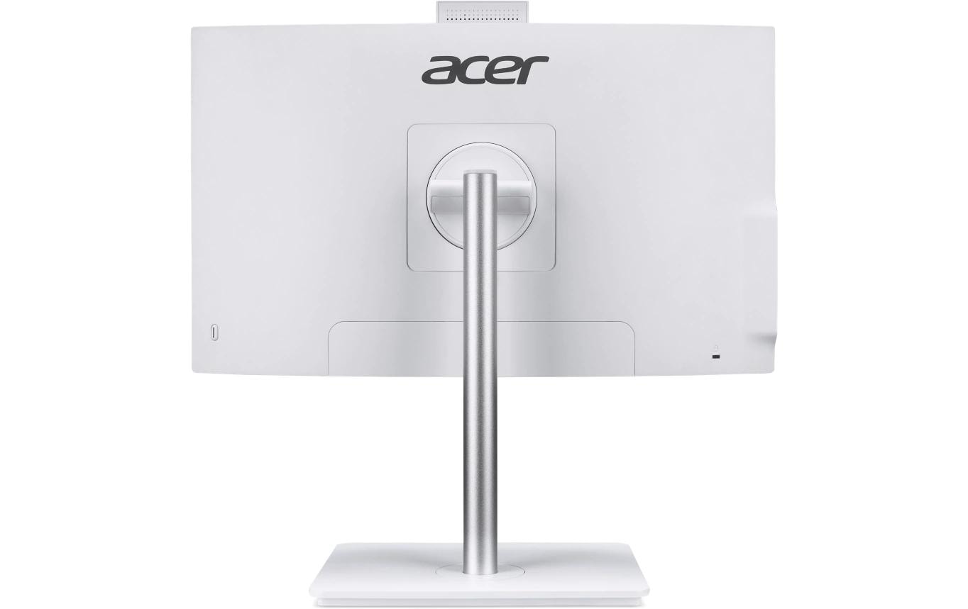 Acer Aspire AIO C24 – Monitor, 23,8" 1920 × 1080 (Full HD), IPS, Windows 11 Home, Webcam, USB-C, Weiss