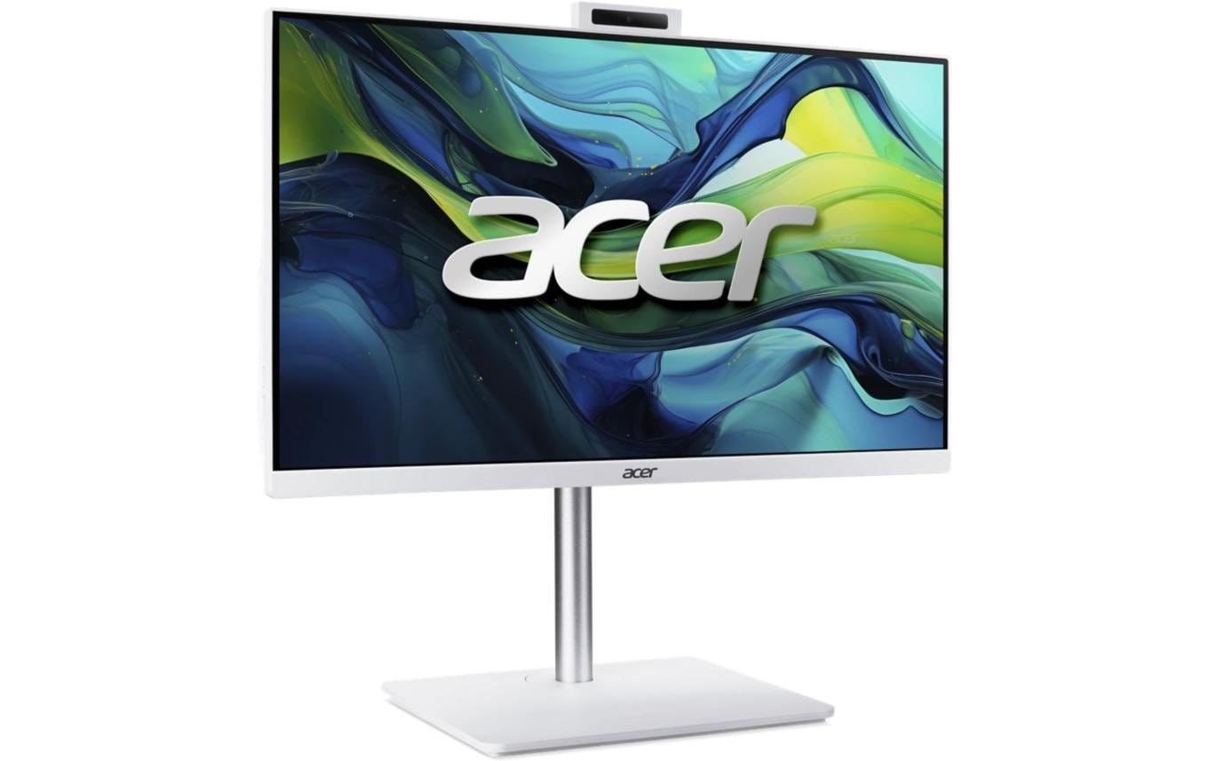 Acer Aspire AIO C24 – Monitor, 23,8" 1920 × 1080 (Full HD), IPS, Windows 11 Home, Webcam, USB-C, Weiss