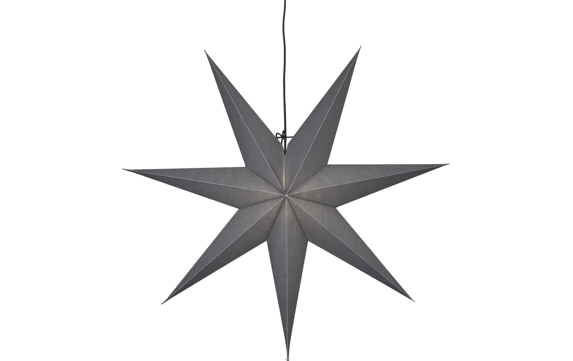 Star Trading Dekorationsfigur – für E14, 70 × 70 × 16 cm – Papier, grau