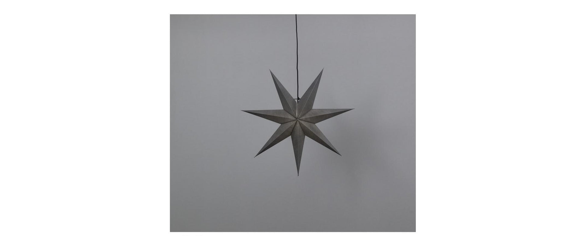 Star Trading Dekorationsfigur – für E14, 70 × 70 × 16 cm – Papier, grau