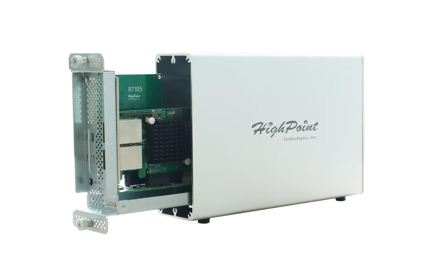 Highpoint RS6661B-MSAS2 – 8-Bay Gehäuse – 1×Thunderbolt 3 40Gbps, 2×SFF-8088, für 2,5" HDD/SSD, SATA III