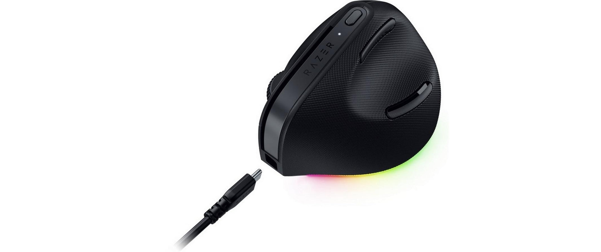 Razer Pro Click V2 Vertikale Gaming-Maus – Kabellos, Rechtshänder, Daumentaste, Schwarz