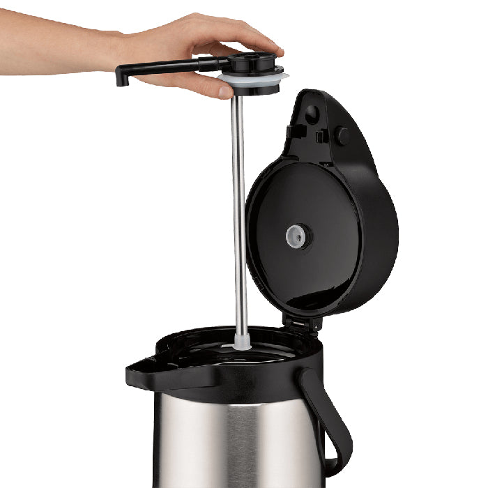 Alfi Thermoskanne – 2,5 l, Ø 16,8 cm, Edelstahl, Abnehmbarer Deckel, Vakuum-isoliert