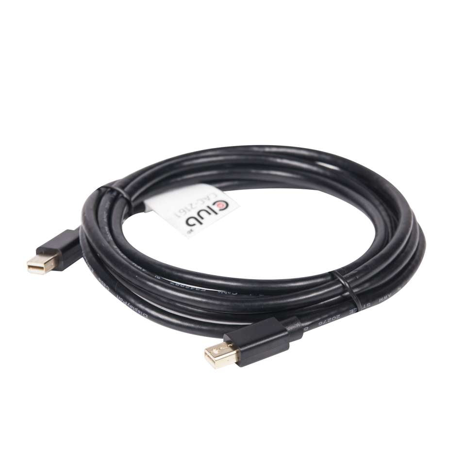 CLUB3D Club 3D Mini DisplayPort-zu-Mini DisplayPort Kabel – 2 m, DisplayPort 1.2, Schwarz