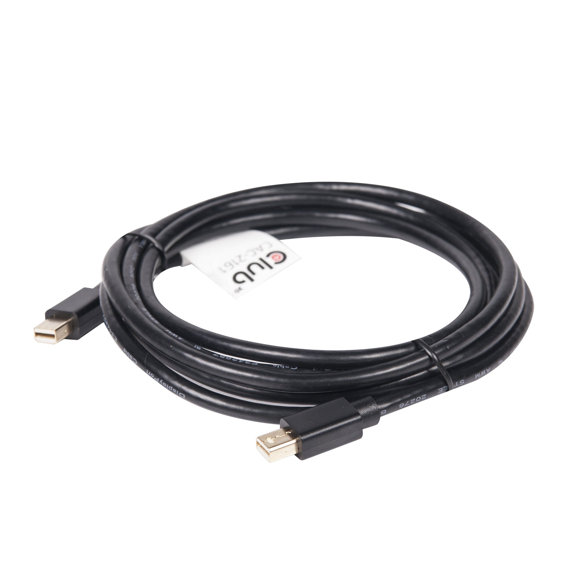 CLUB3D Club 3D Mini DisplayPort-zu-Mini DisplayPort Kabel – 2 m, DisplayPort 1.2, Schwarz