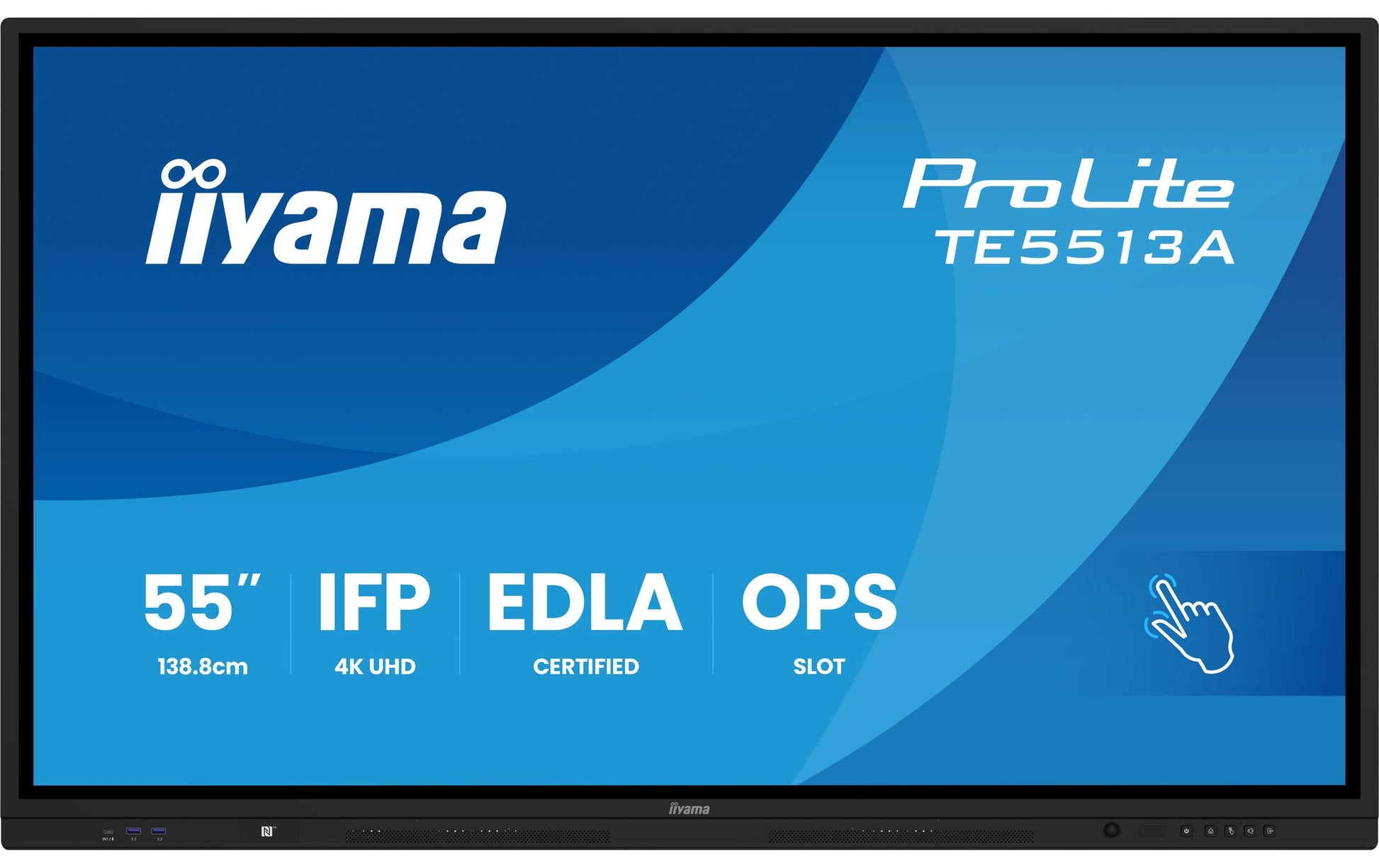 iiyama ProLite 65" UHD 4K IR-Touch 40-Touch – Android, 450 cd/m², entspiegelt