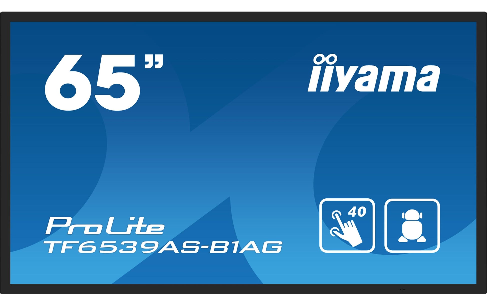 iiyama ProLite 65" 3840 × 1600 PCAP 40-Touch – Android, 500 cd/m²