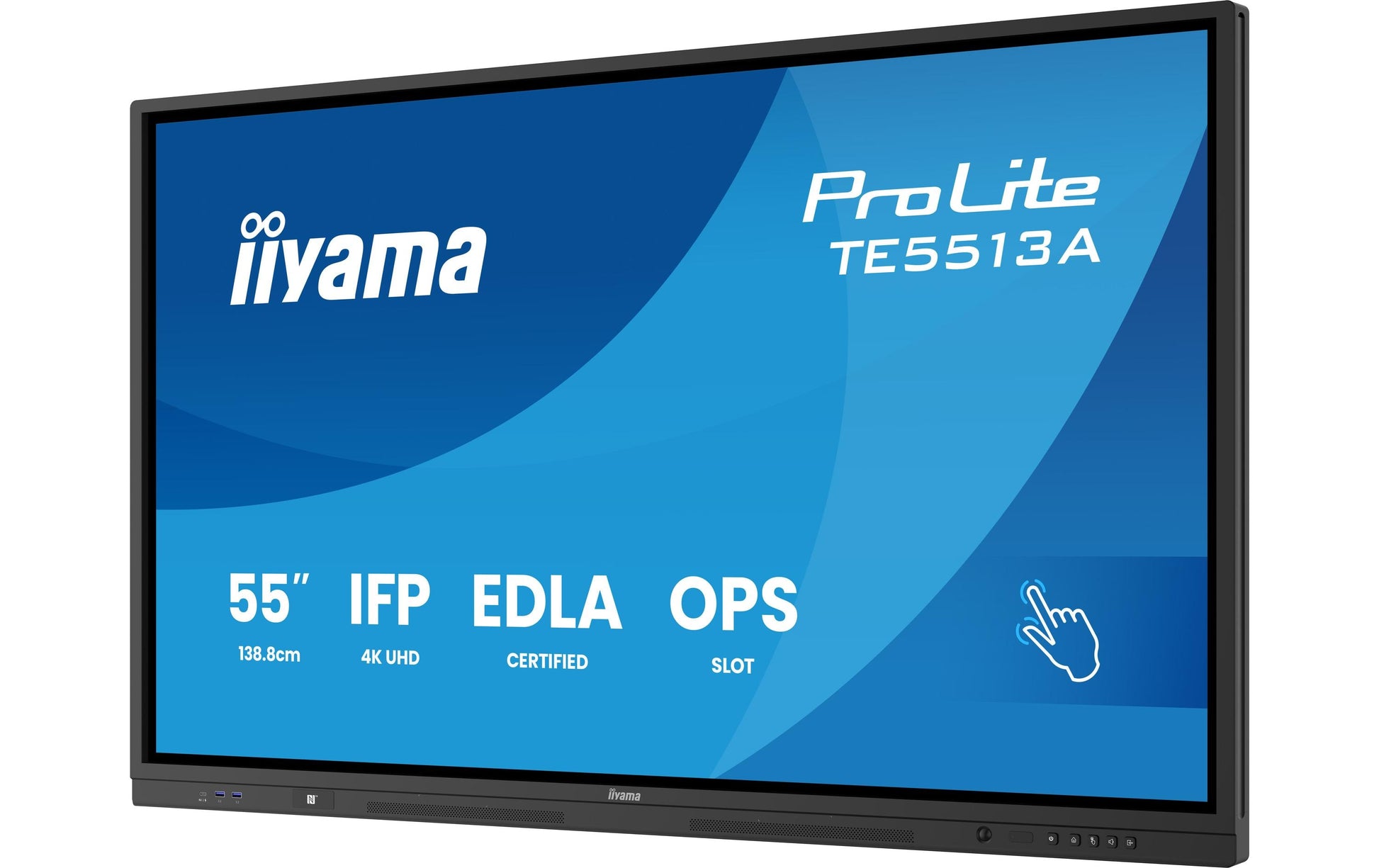 iiyama ProLite 65" UHD 4K IR-Touch 40-Touch – Android, 450 cd/m², entspiegelt
