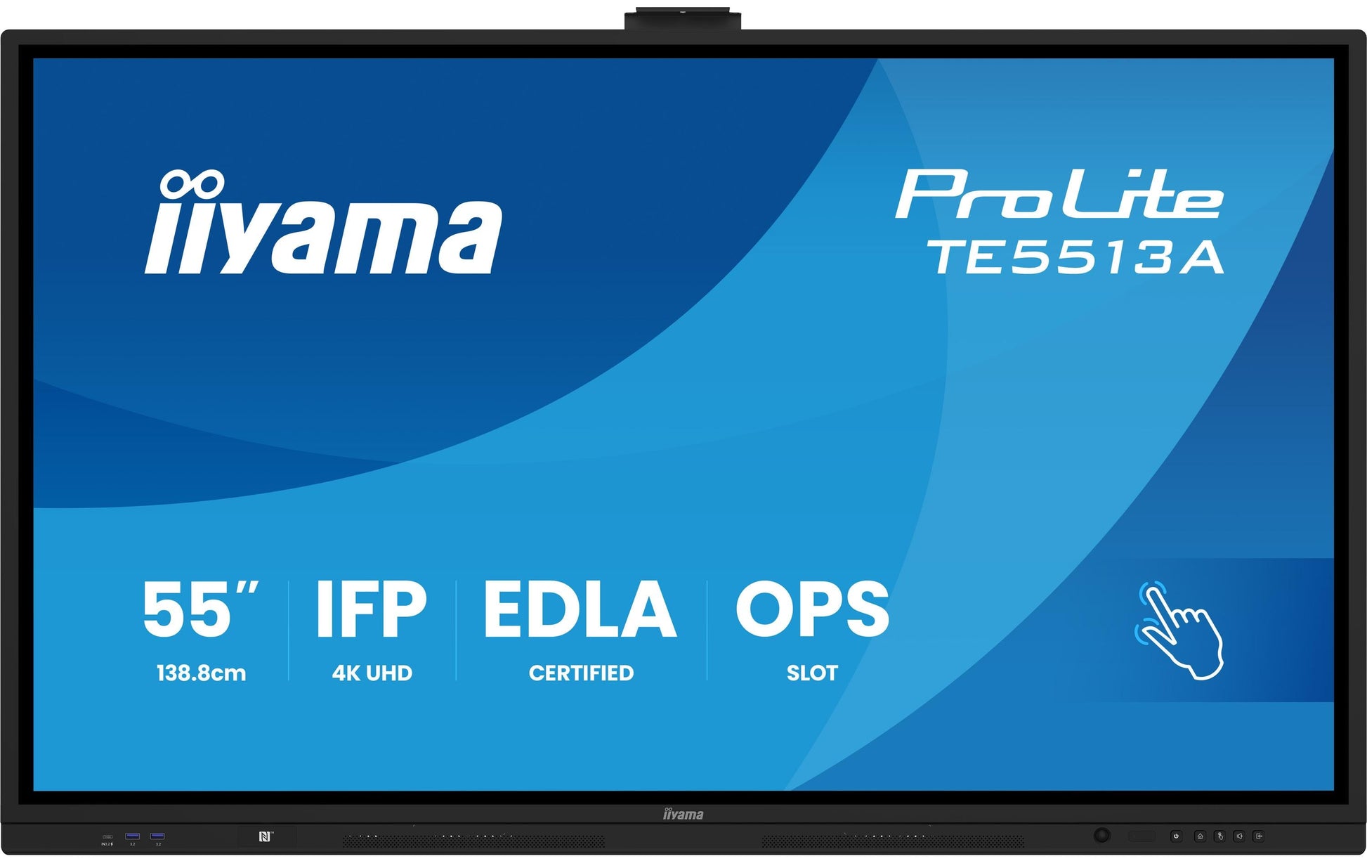 iiyama ProLite 65" UHD 4K IR-Touch 40-Touch – Android, 450 cd/m², entspiegelt