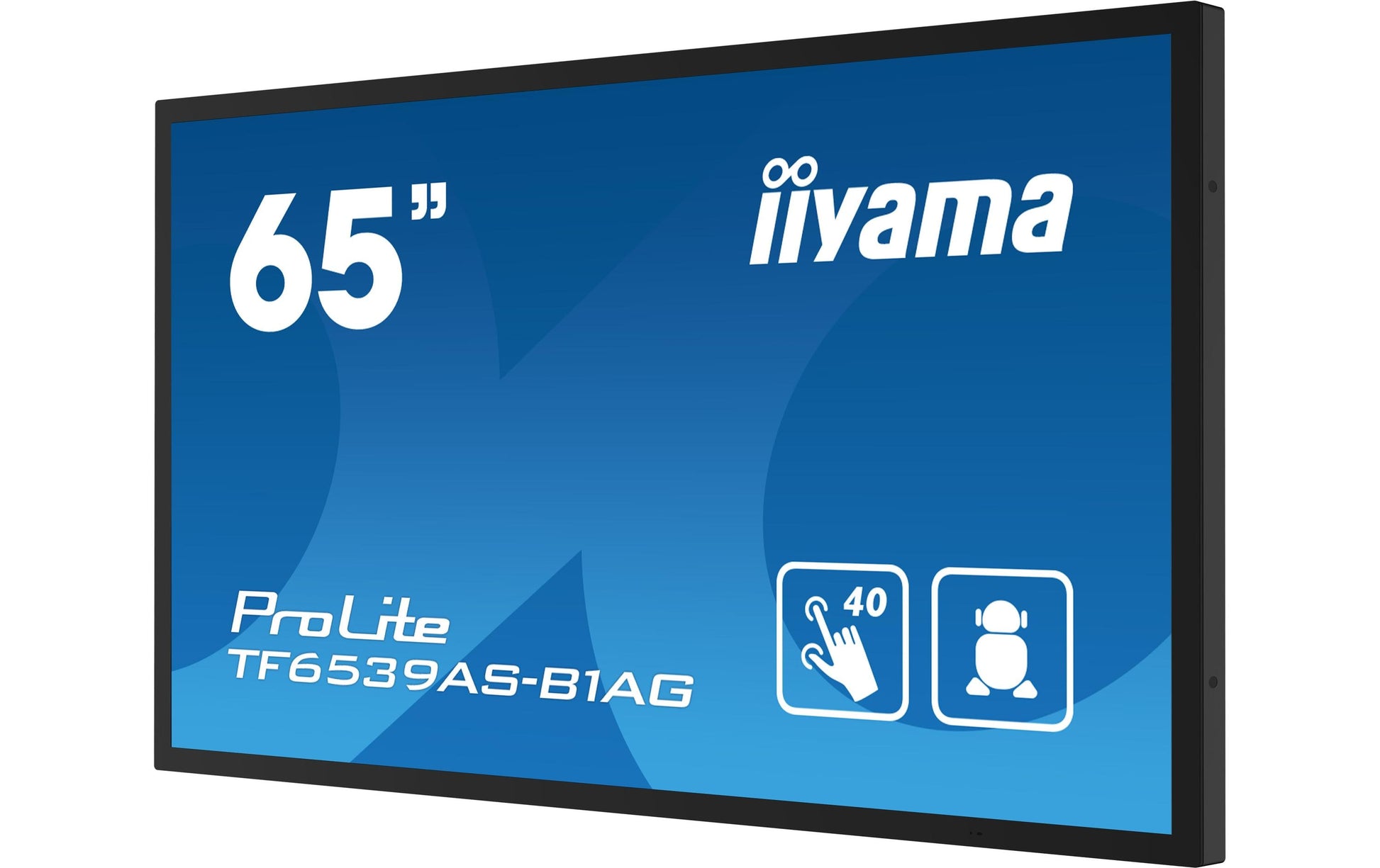 iiyama ProLite 65" 3840 × 1600 PCAP 40-Touch – Android, 500 cd/m²