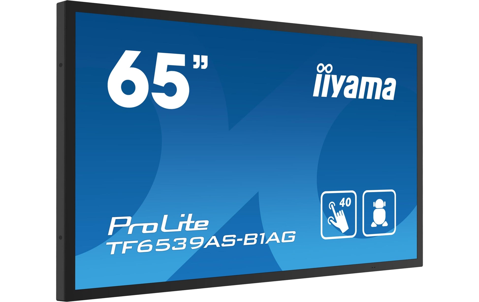 iiyama ProLite 65" 3840 × 1600 PCAP 40-Touch – Android, 500 cd/m²