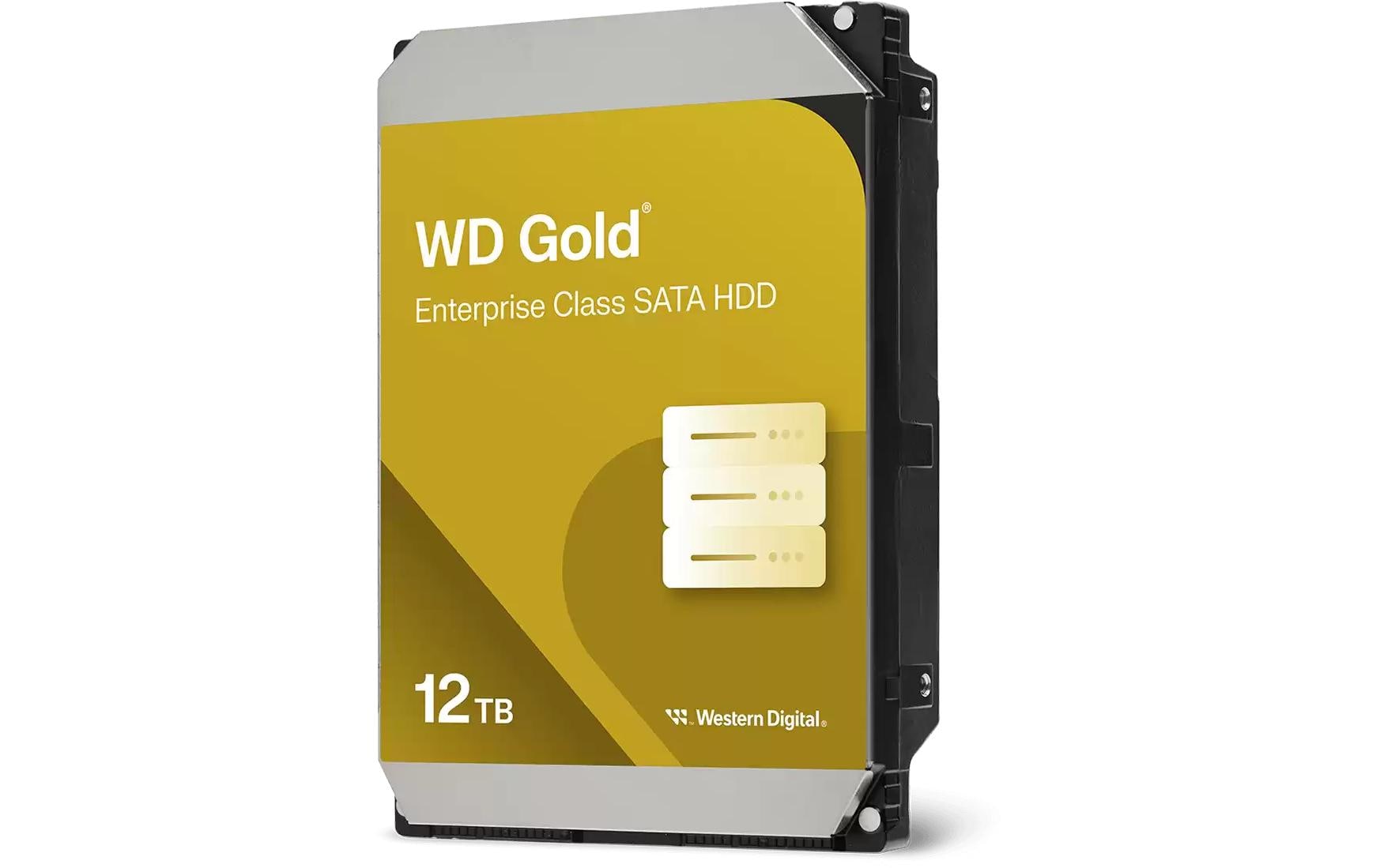 Western Digital Gold 12 TB – SATA 6 Gbit/s, 3,5 Zoll, 7'200 U/min