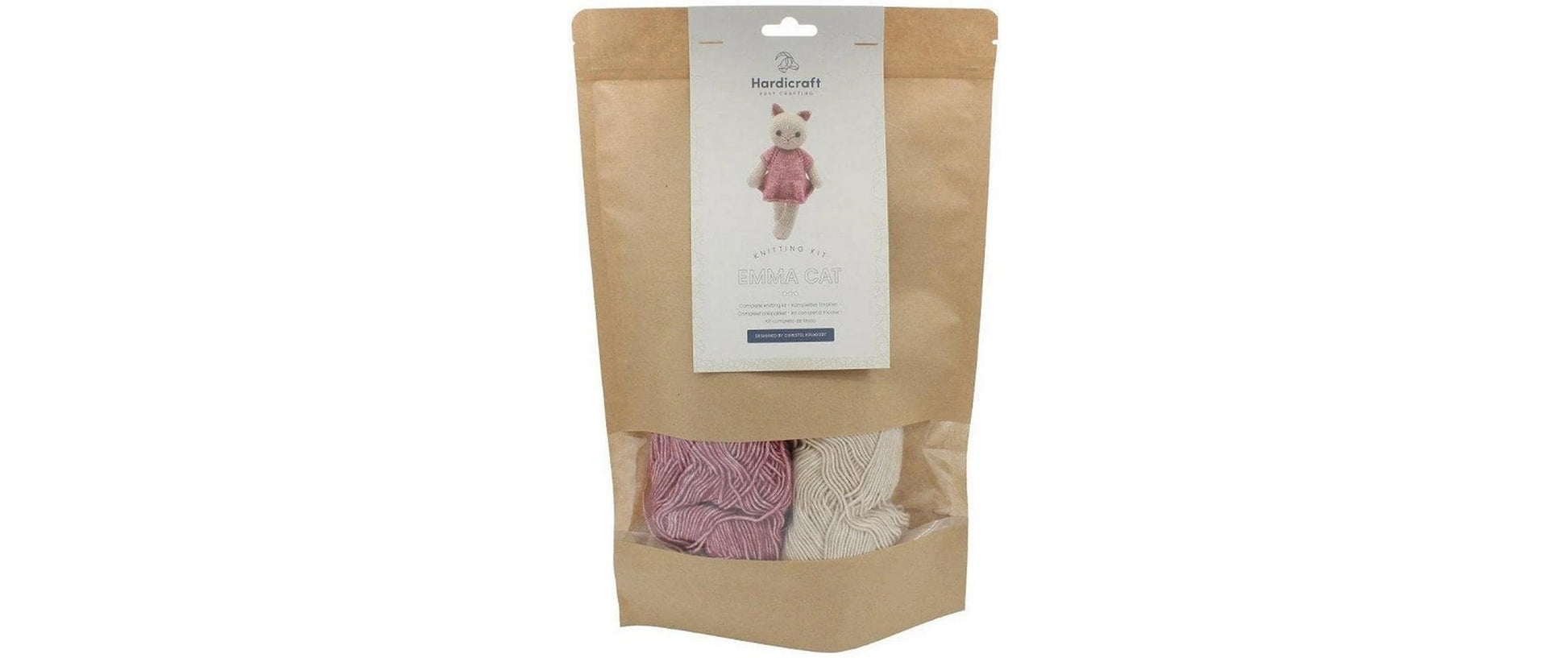 Hardicraft Strickset Katze Emma – ca. 25 cm, Pink