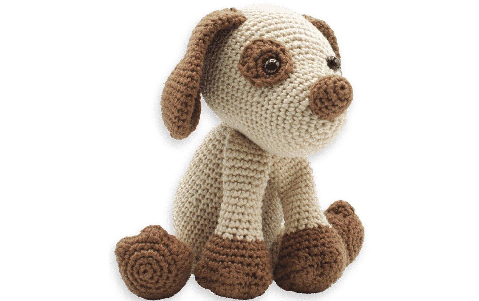 Hardicraft Hund Fiep Häkelset Braun – 20 cm