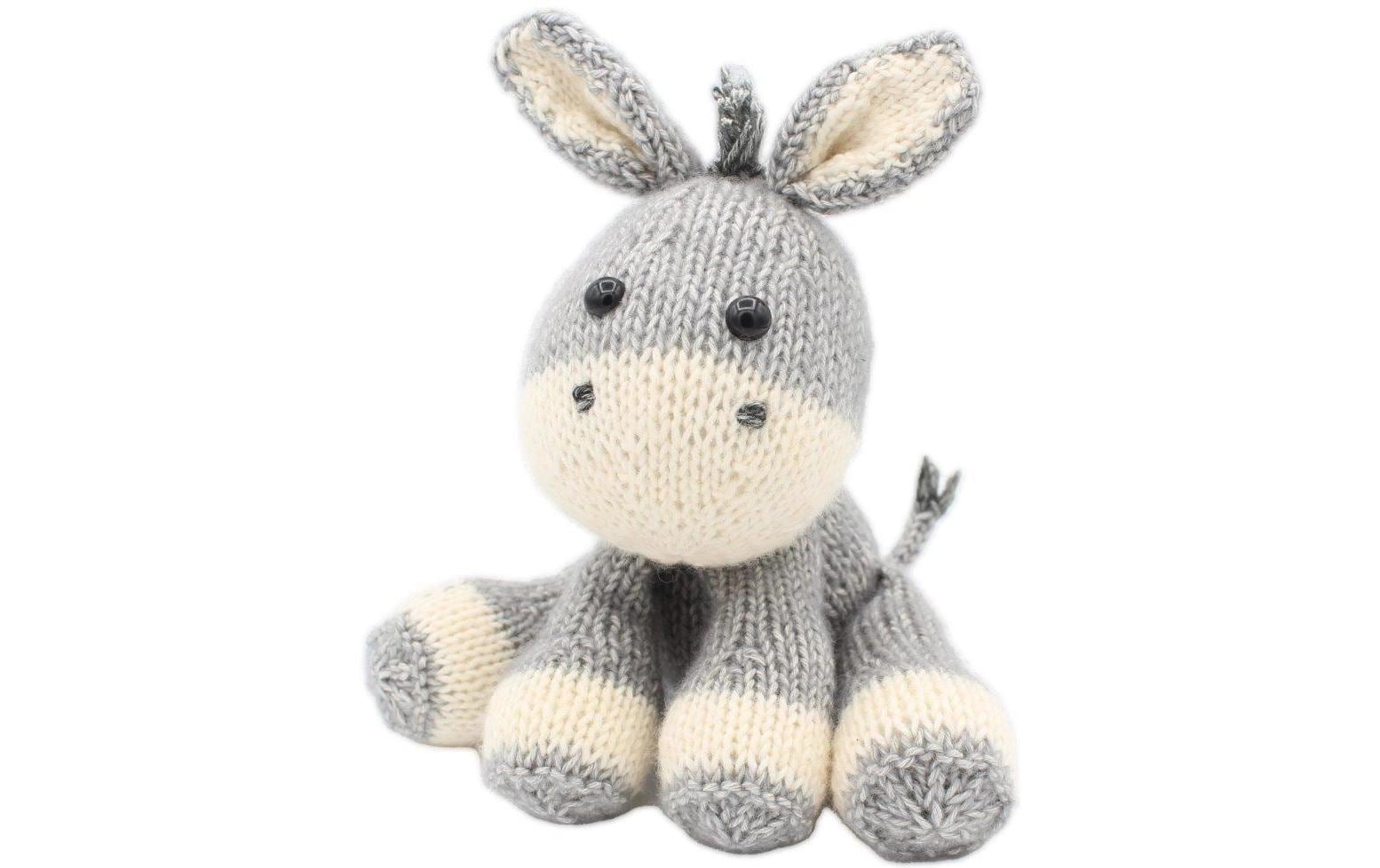 Hardicraft Lente Strickset Esel – ca. 20 cm, Grau
