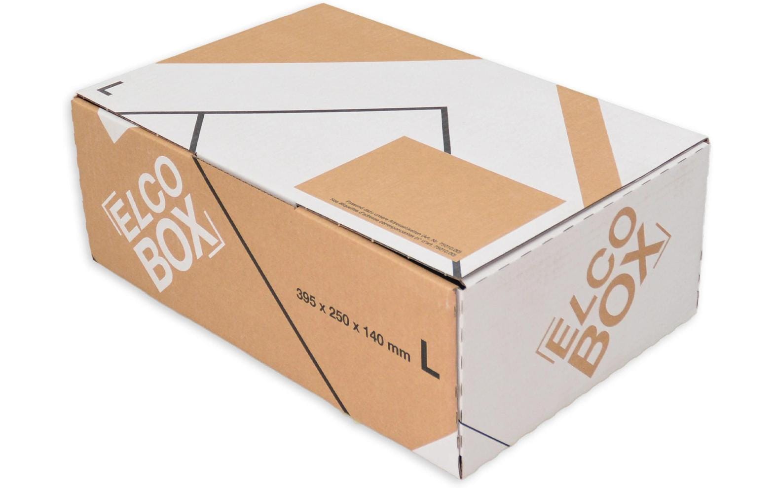 Elco Umzugsbox, braun – 405 × 270 × 145 mm