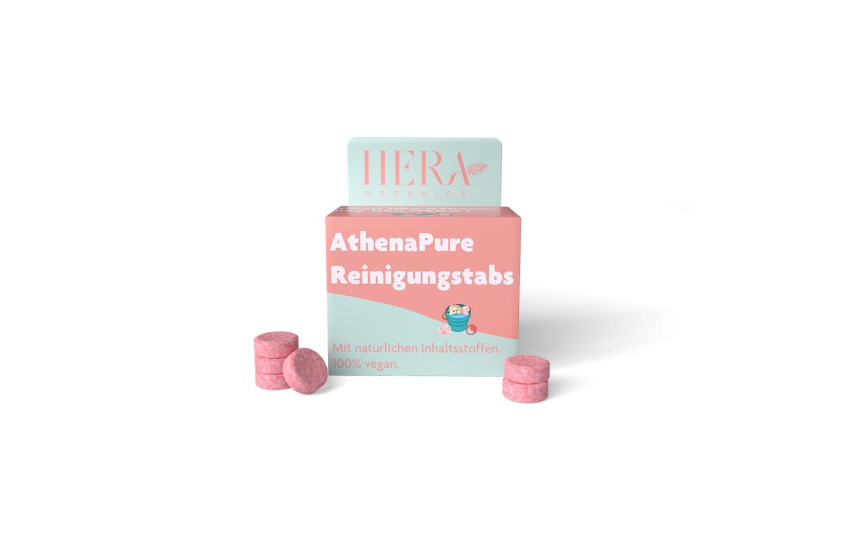 Hera organics Reinigungstabs – für Menstruationsschwamm – 6 Stk