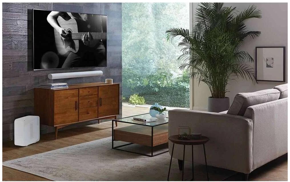 Sanus WSSAWM1W2 – Wandhalterung, ausziehbar, Weiss, für Sonos Arc