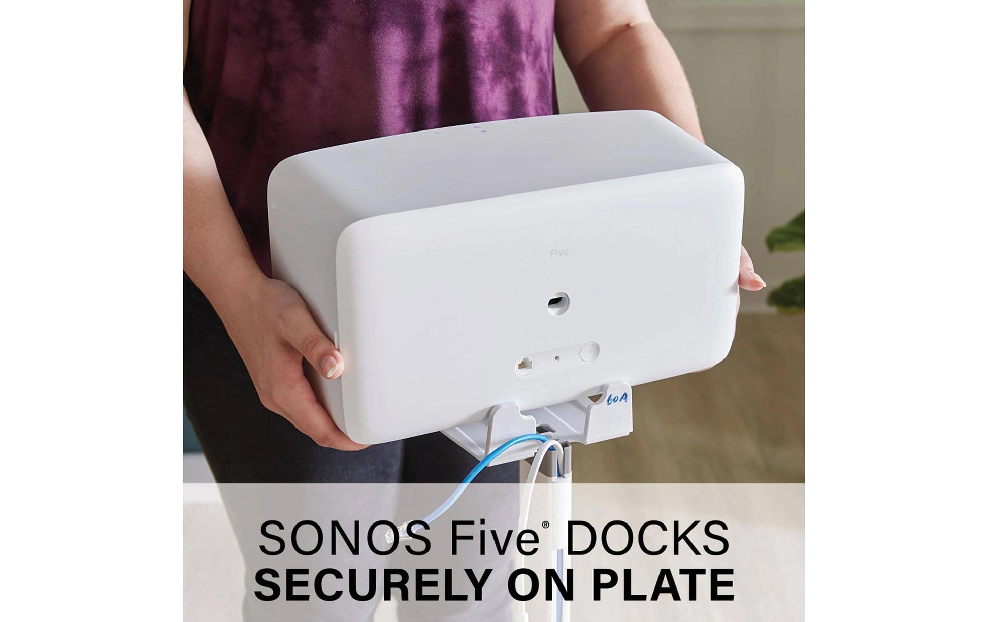 SANUS Standfuss für Sonos PLAY:5, max. Tragkraft 6,8 kg, einzeln, weiss