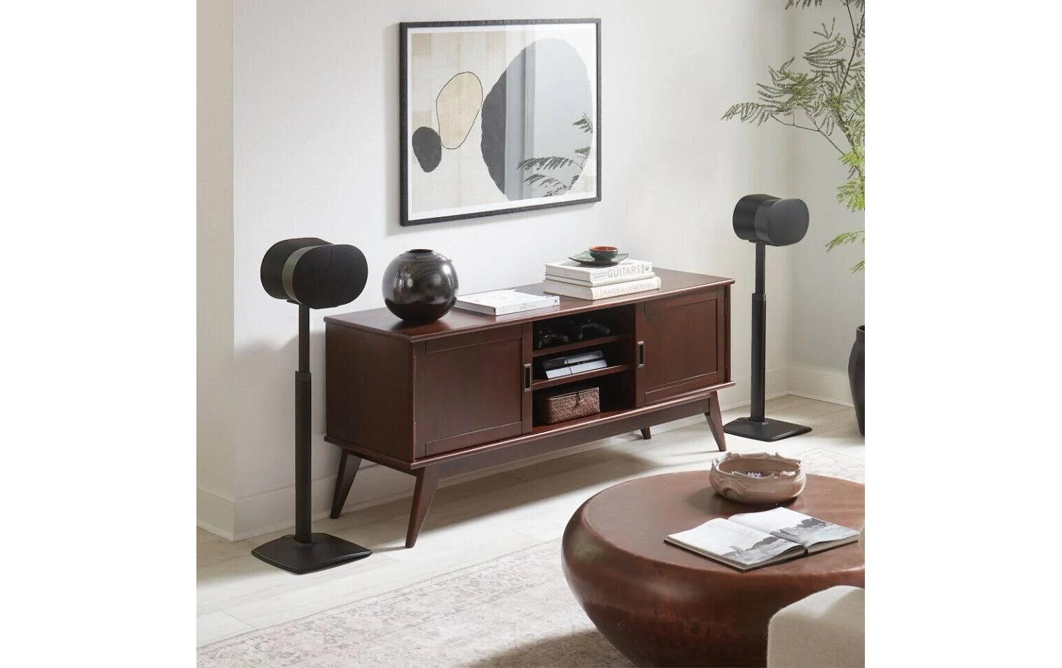 SANUS WSSE3A2-B2 – Ständer – 2er-Set, höhenverstellbar, schwarz – für Sonos Era 300
