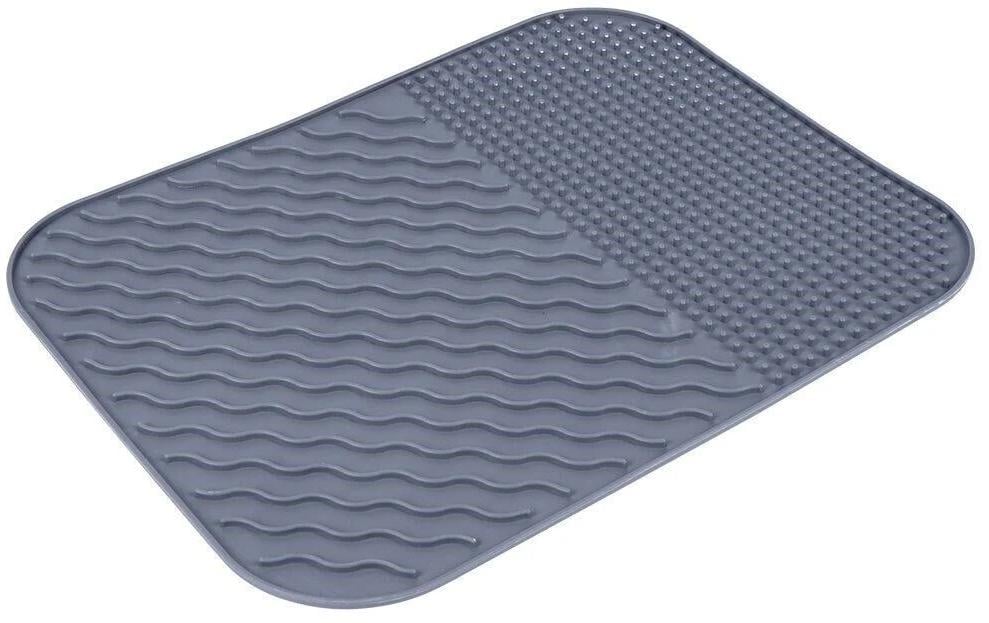 Alpina Abtropfmatte 26,5 × 34,5 × 0,5 cm, Silikon, Grau