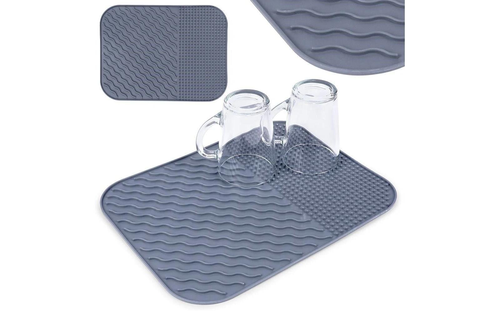 Alpina Abtropfmatte 26,5 × 34,5 × 0,5 cm, Silikon, Grau