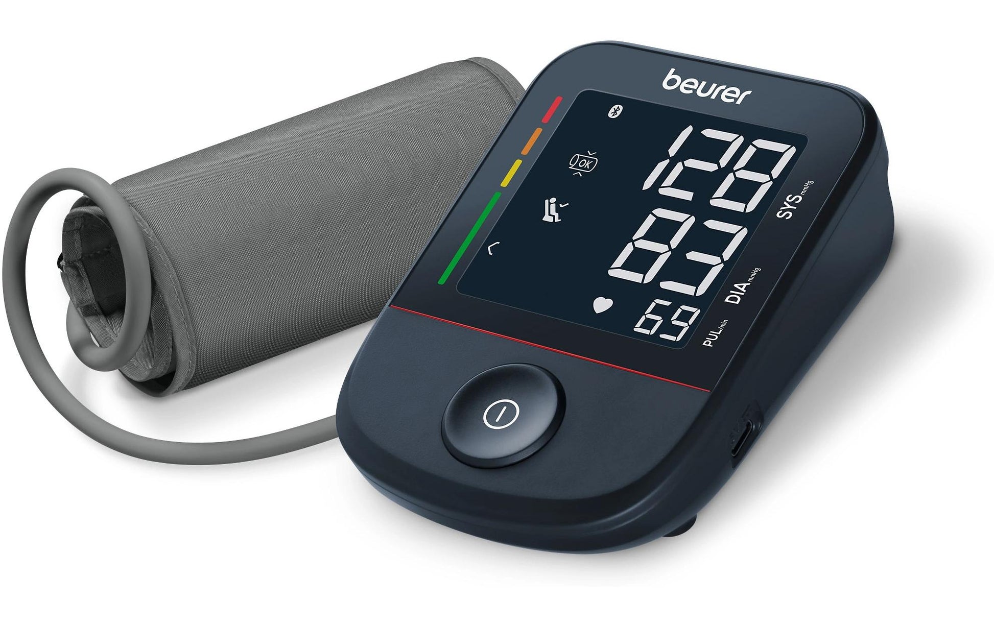 Beurer Oberarm-Blutdruckmessgerät BM 48 – Bluetooth, App-kompatibel – Manschette 22–42 cm