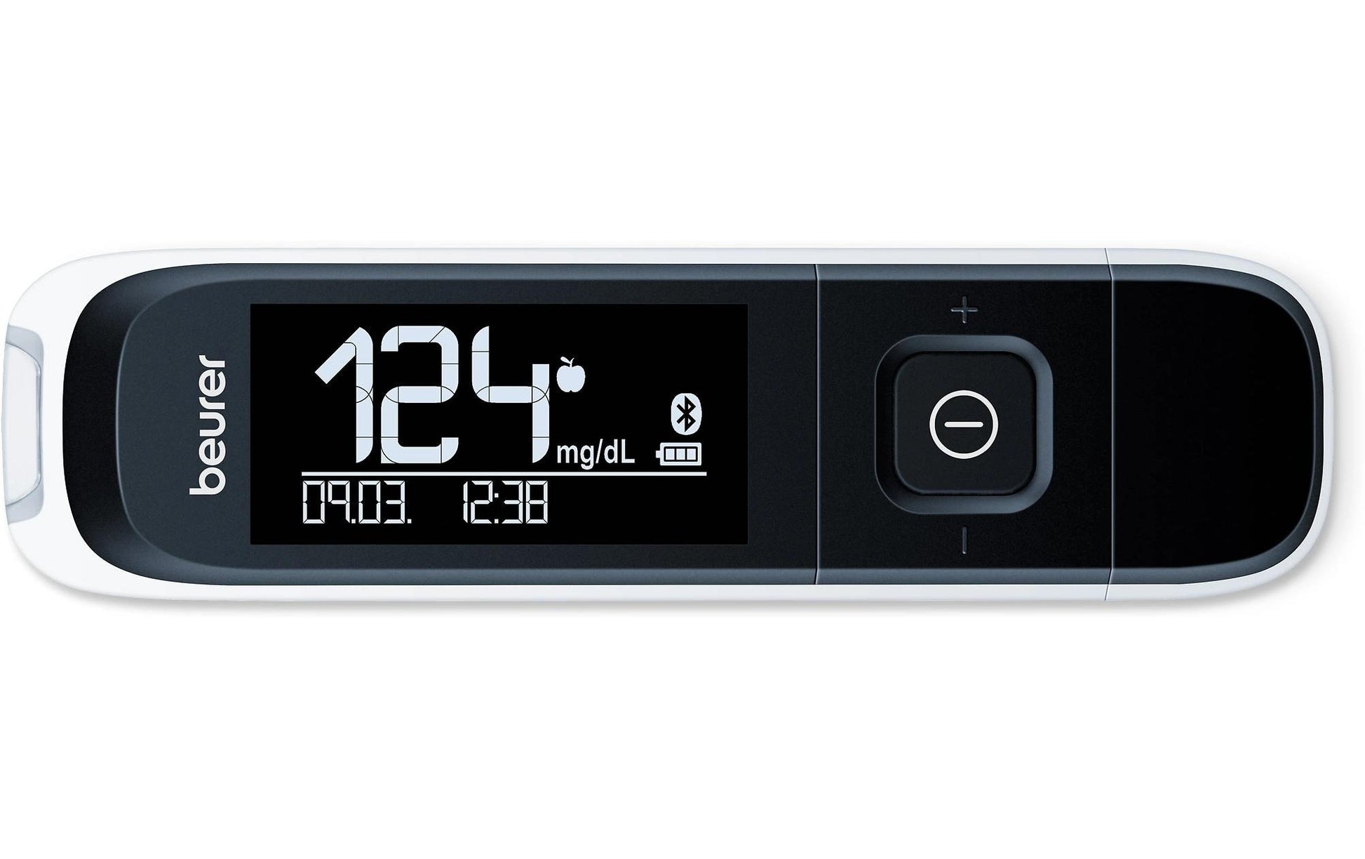 Beurer Blutzuckermessgerät GL 60 – USB, App-kompatibel, 900 Messwerte, 5 s Messdauer, Blutmenge 5 µl