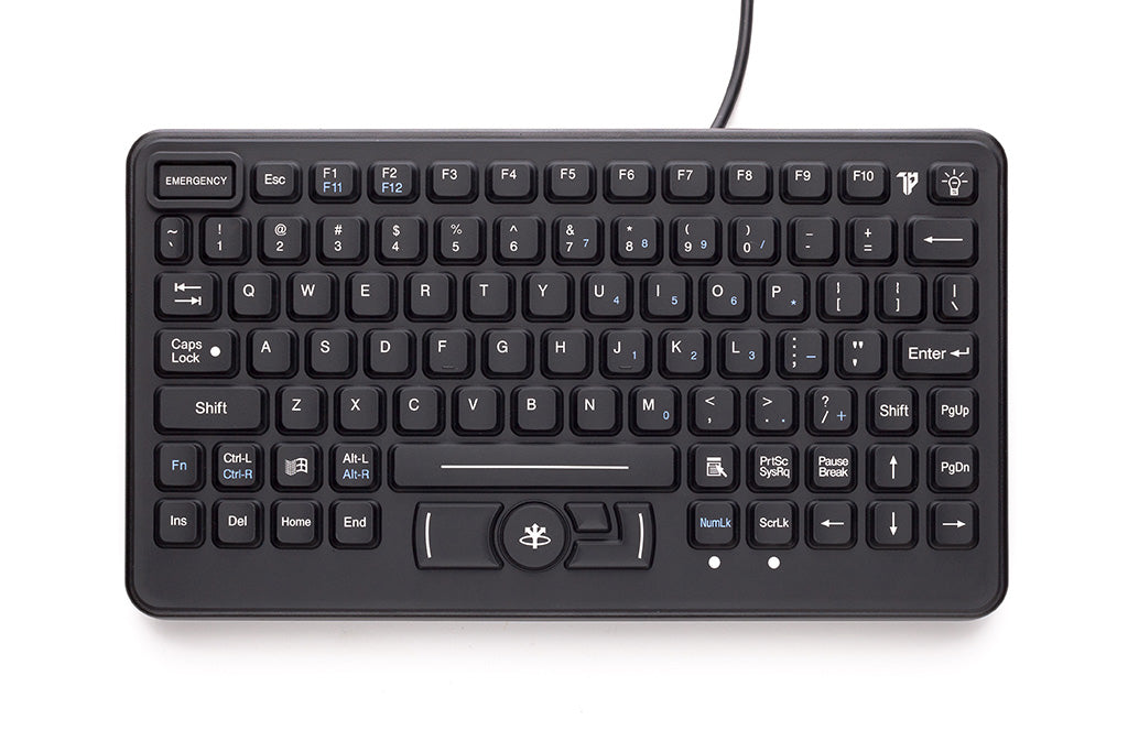 Gamber-Johnson 86K – Tastatur, einfarbige Beleuchtung (rot), mit Touchpad