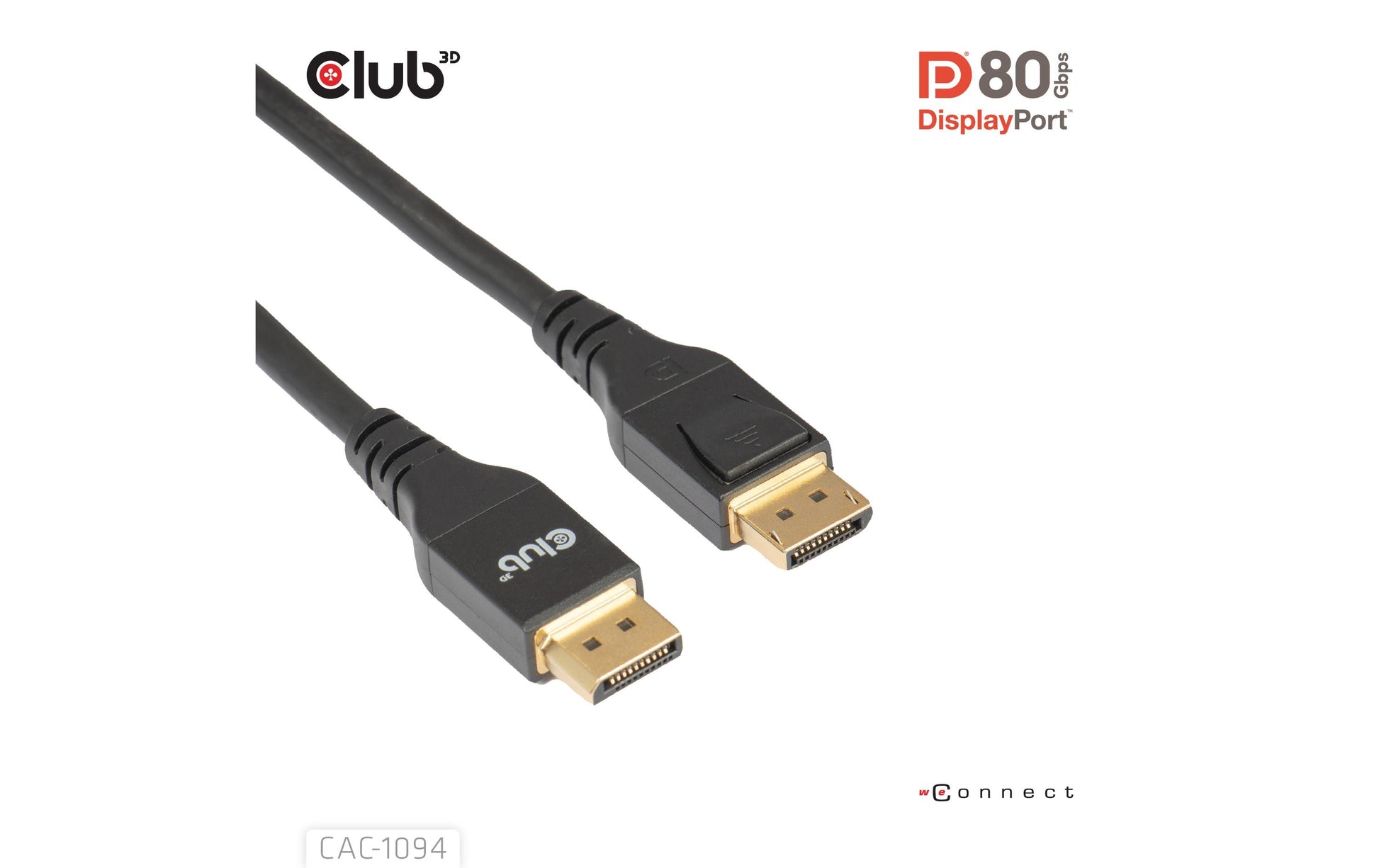 CLUB3D DisplayPort Kabel DP 2.1 – 8K 240 Hz – 2 m
