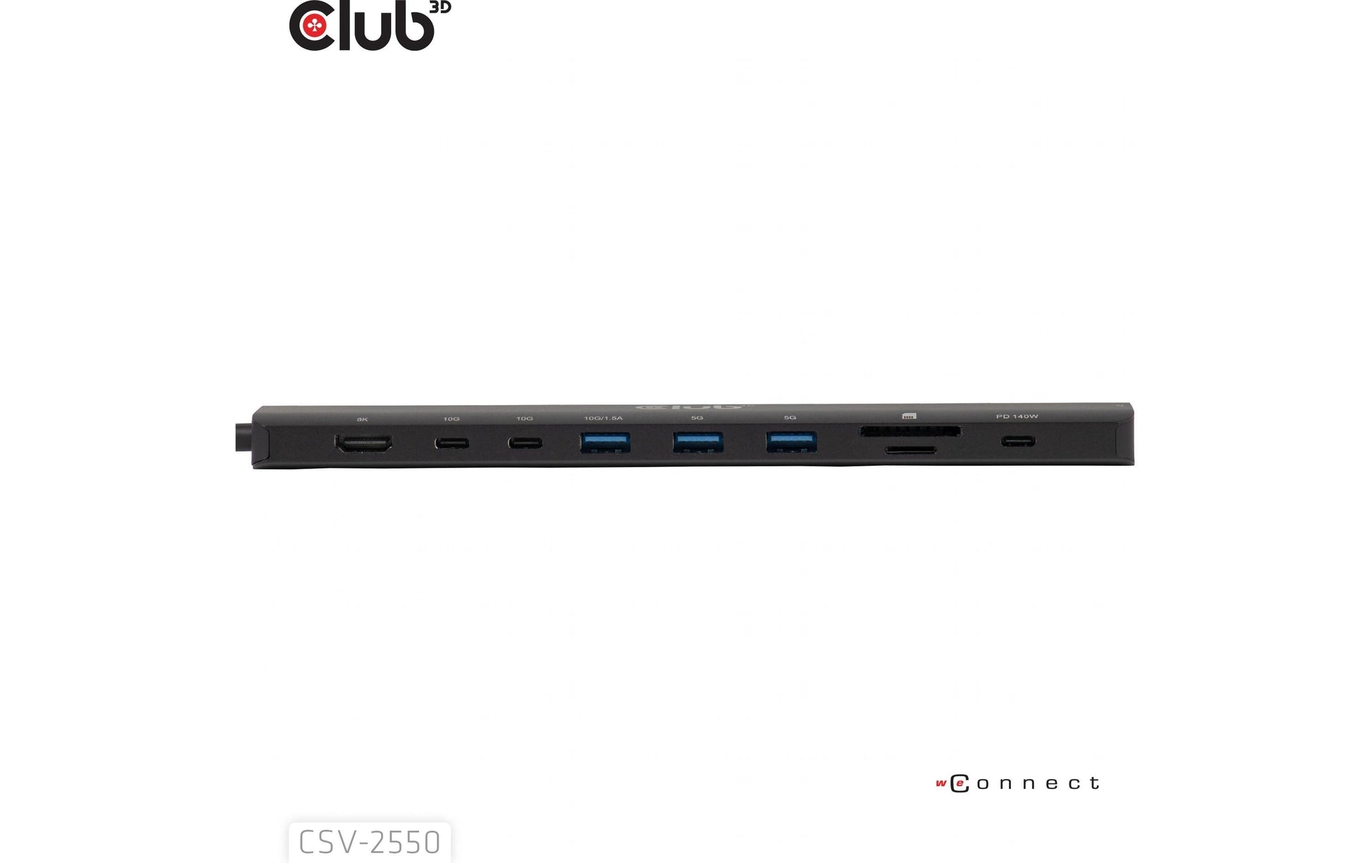 CLUB3D Club 3D CSV-2550 Dockingstation – USB-C, USB-A, SD/microSD