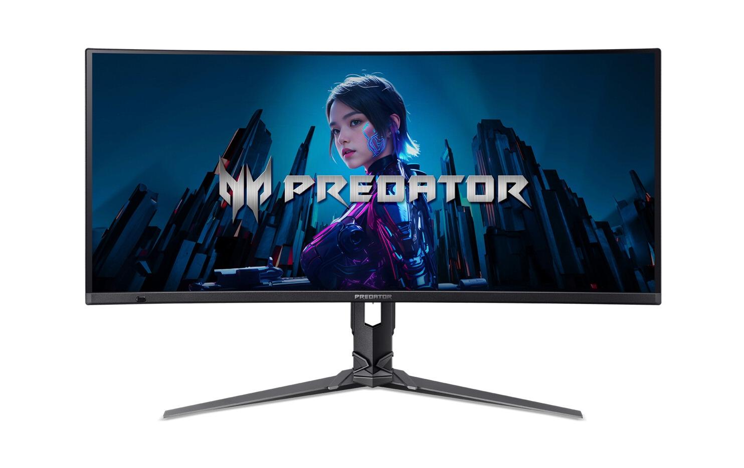 Acer Predator X34 X5 – Monitor, 34", OLED, 240 Hz, Gebogen, Integrierte Lautsprecher, USB-Hub, Schwarz
