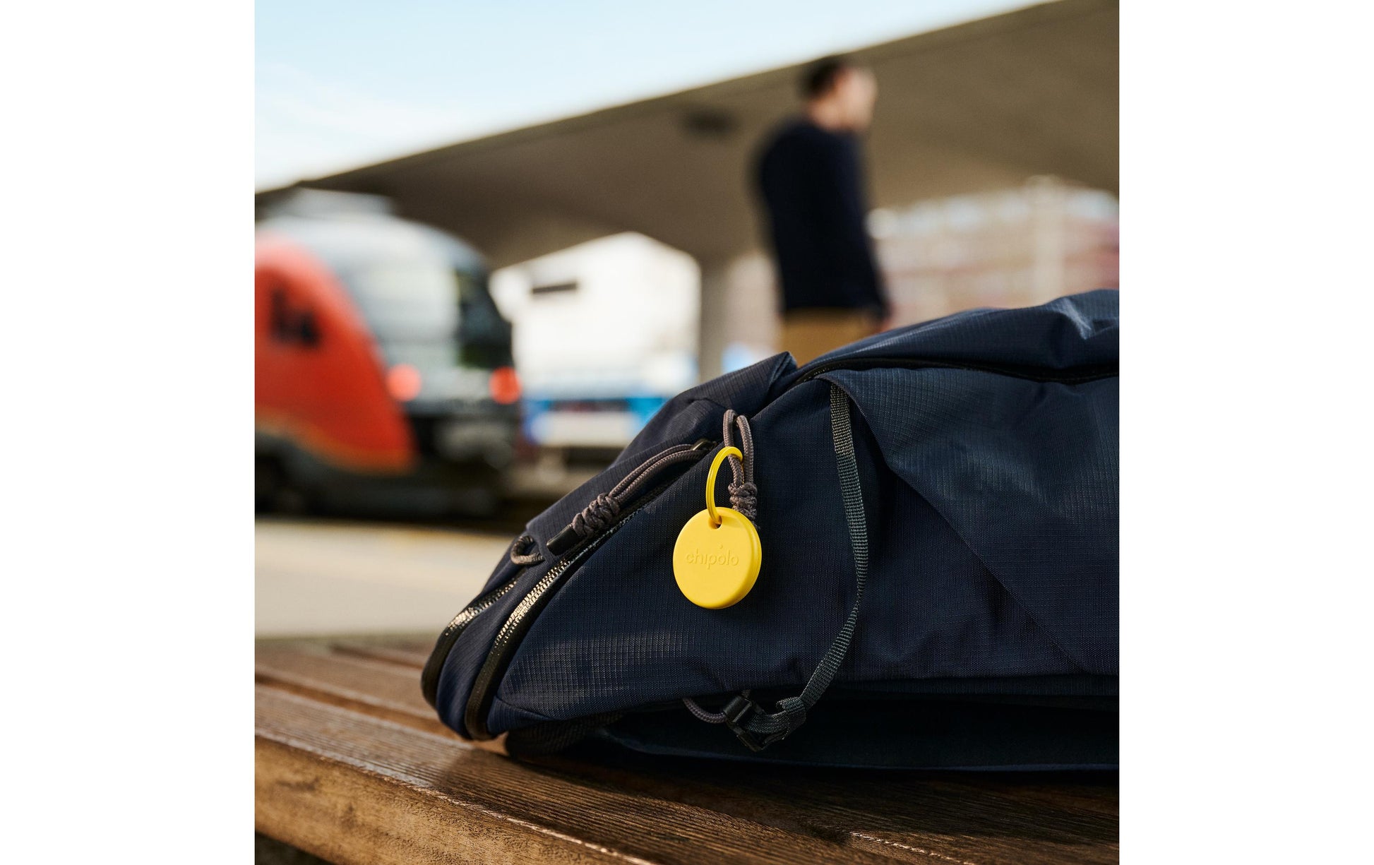 Chipolo POP – Bluetooth-Tracker – für Apple Wo ist? und Android/iOS, IP55, 90 m Reichweite, Gelb