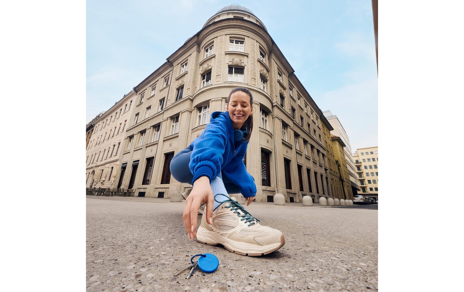 Chipolo POP – Bluetooth-Tracker – für Apple Wo ist?, Android, iOS – IP55, 90 m Reichweite – Blau
