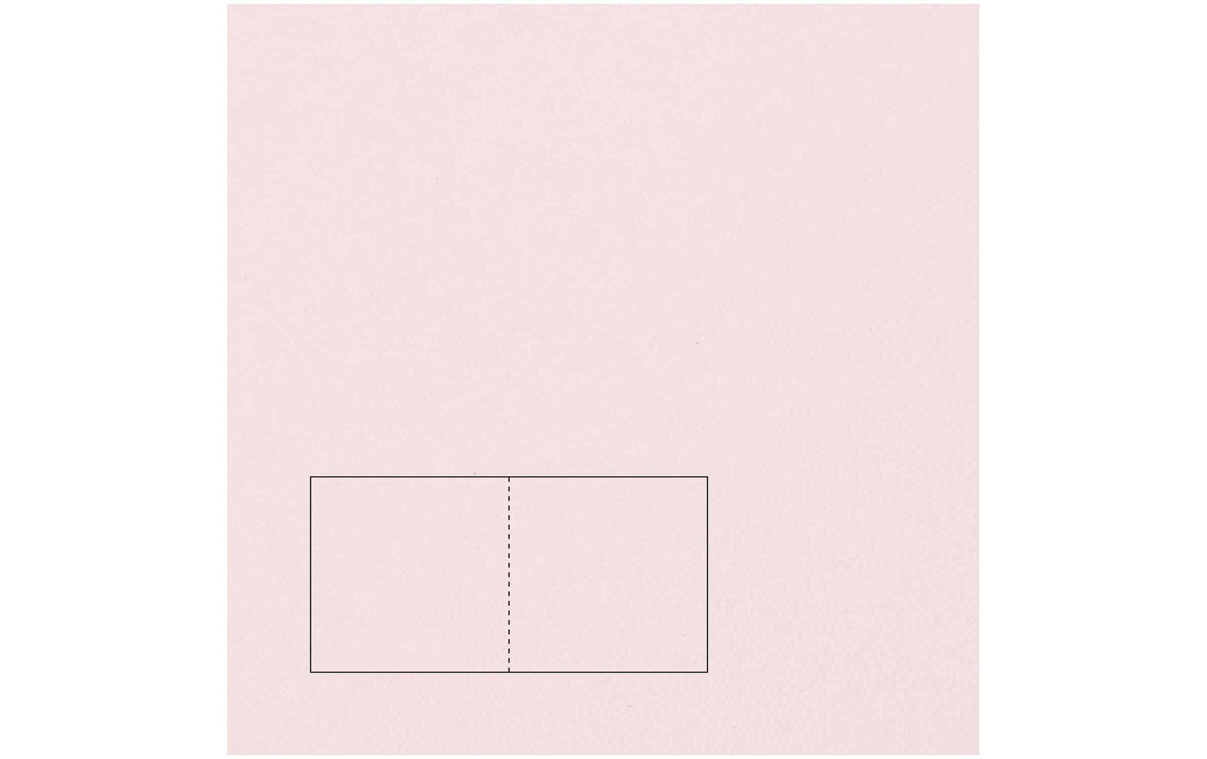 Rico design Karte – 15,5 × 31 cm, rosa, 220 g/m² – Papier