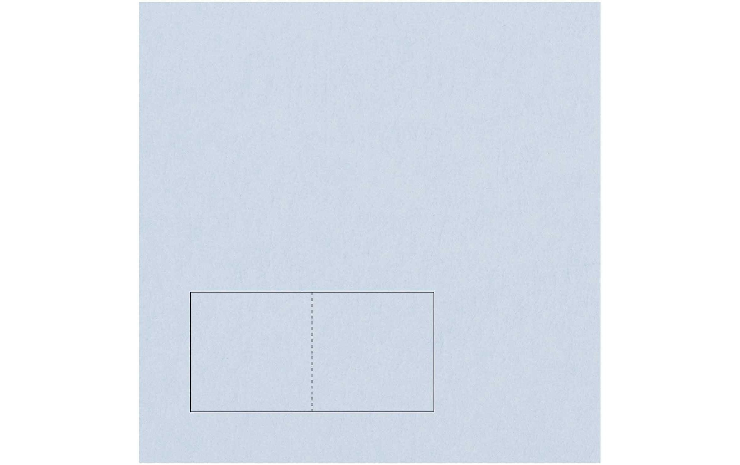 Rico design Grusskarten – 155 × 310 mm, Papier 220 g/m², Hellblau – 50 Stk