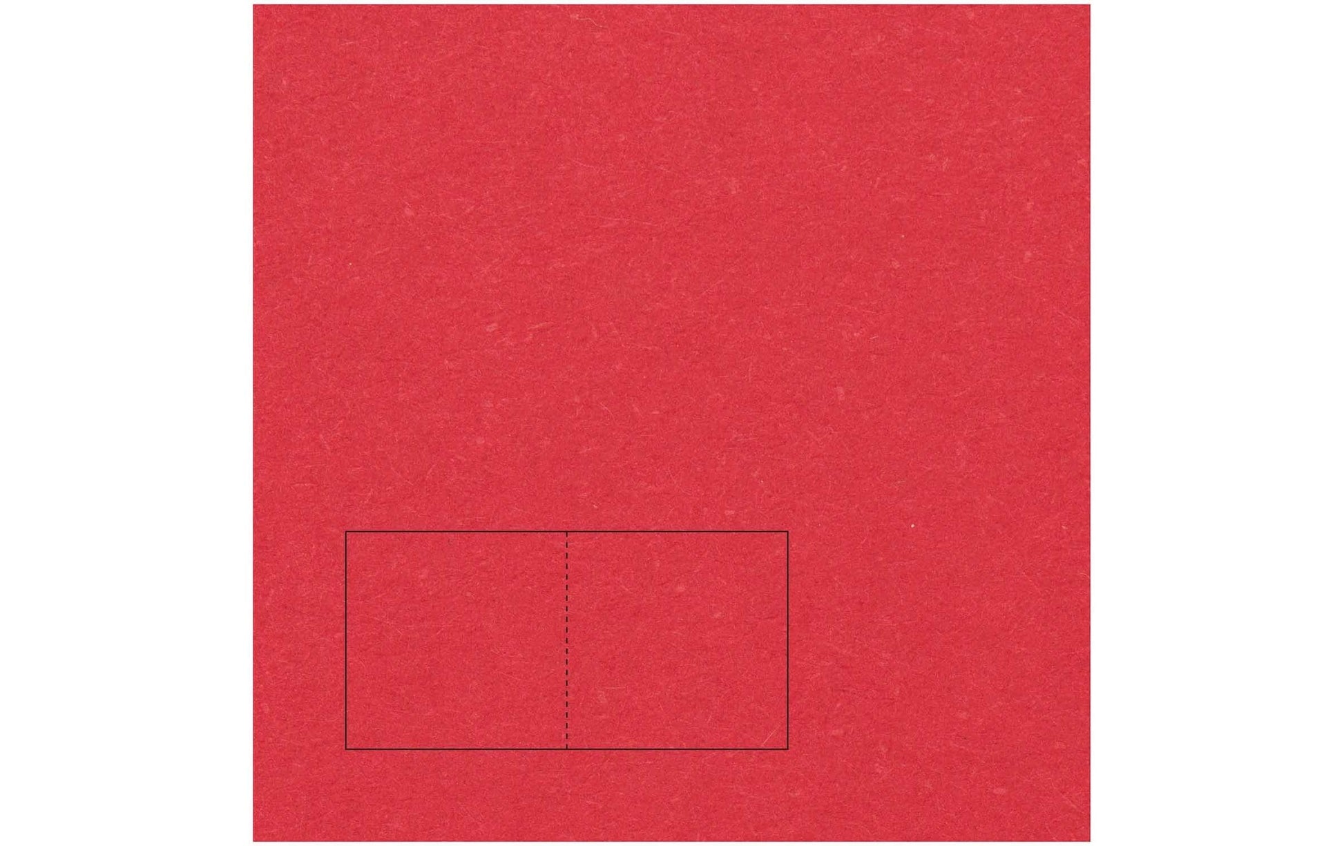 Rico design Karte quadratisch – 15,5 × 31 cm, Rot, 220 g/m²
