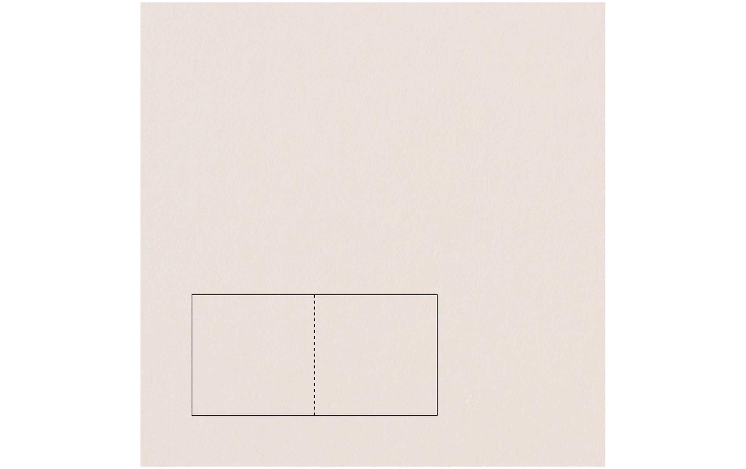 Rico design Grusskarten – 155 × 310 mm, Papier 220 g/m², Sand – 50 Stk