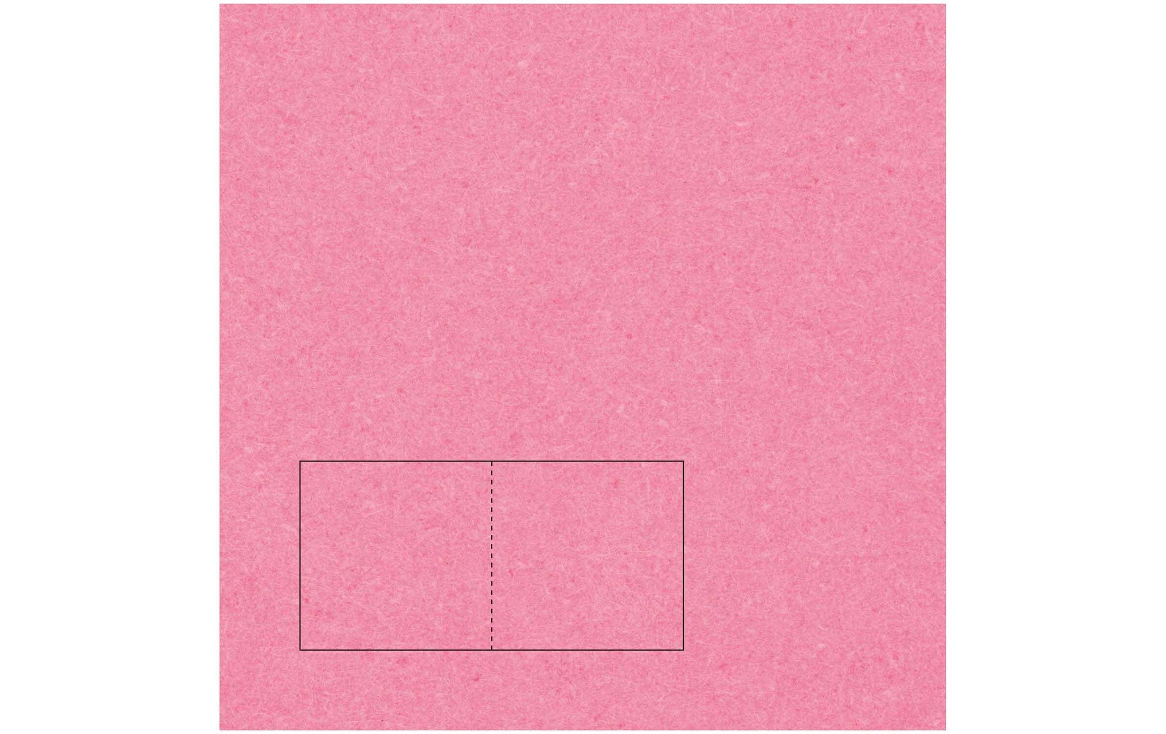 Rico design Grusskarte – 155 × 310 mm, Papier 220 g/m², Pink