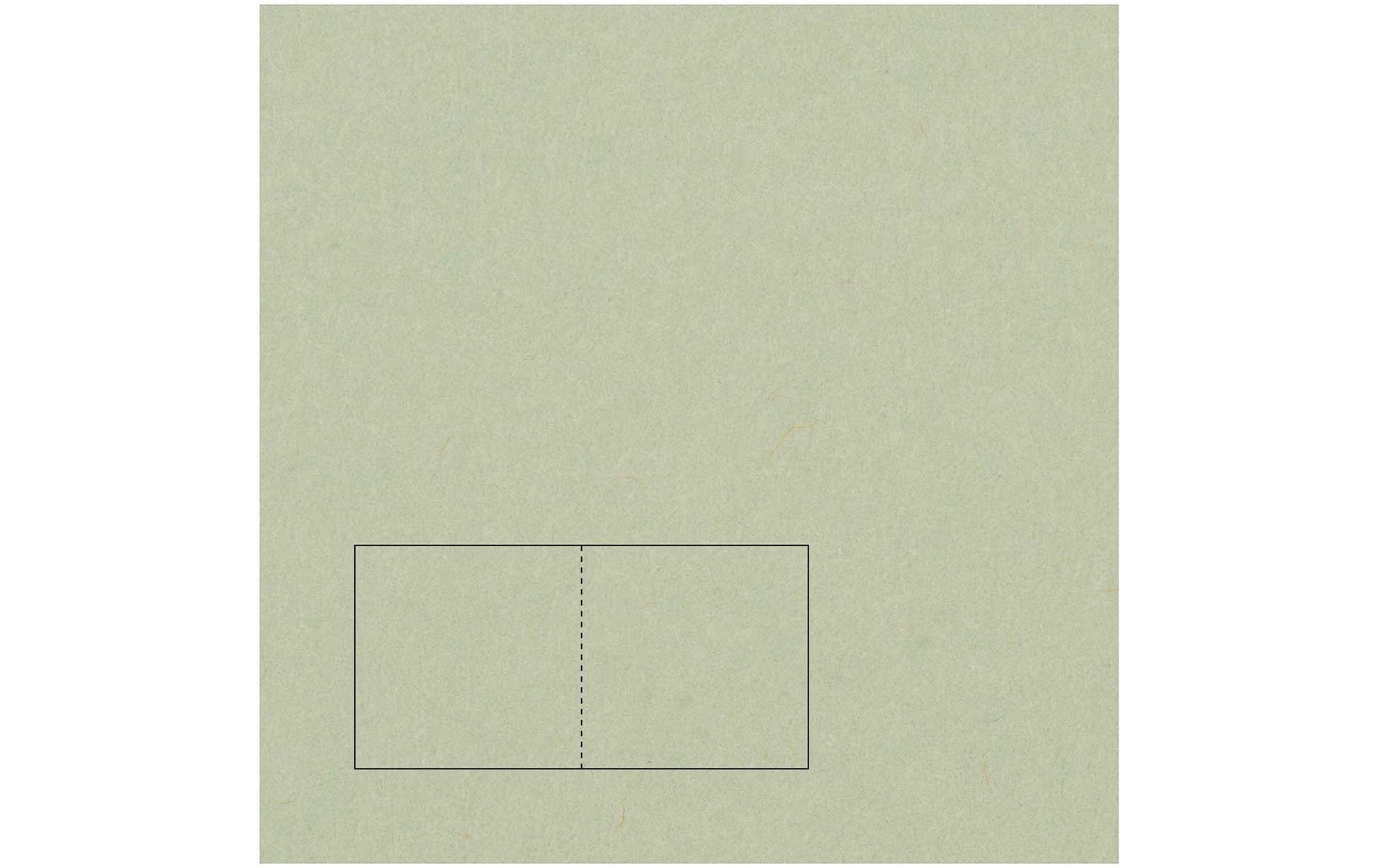 Rico design Karte, quadratisch – 15,5 × 31 cm, lindgrün – Papier – Essentials