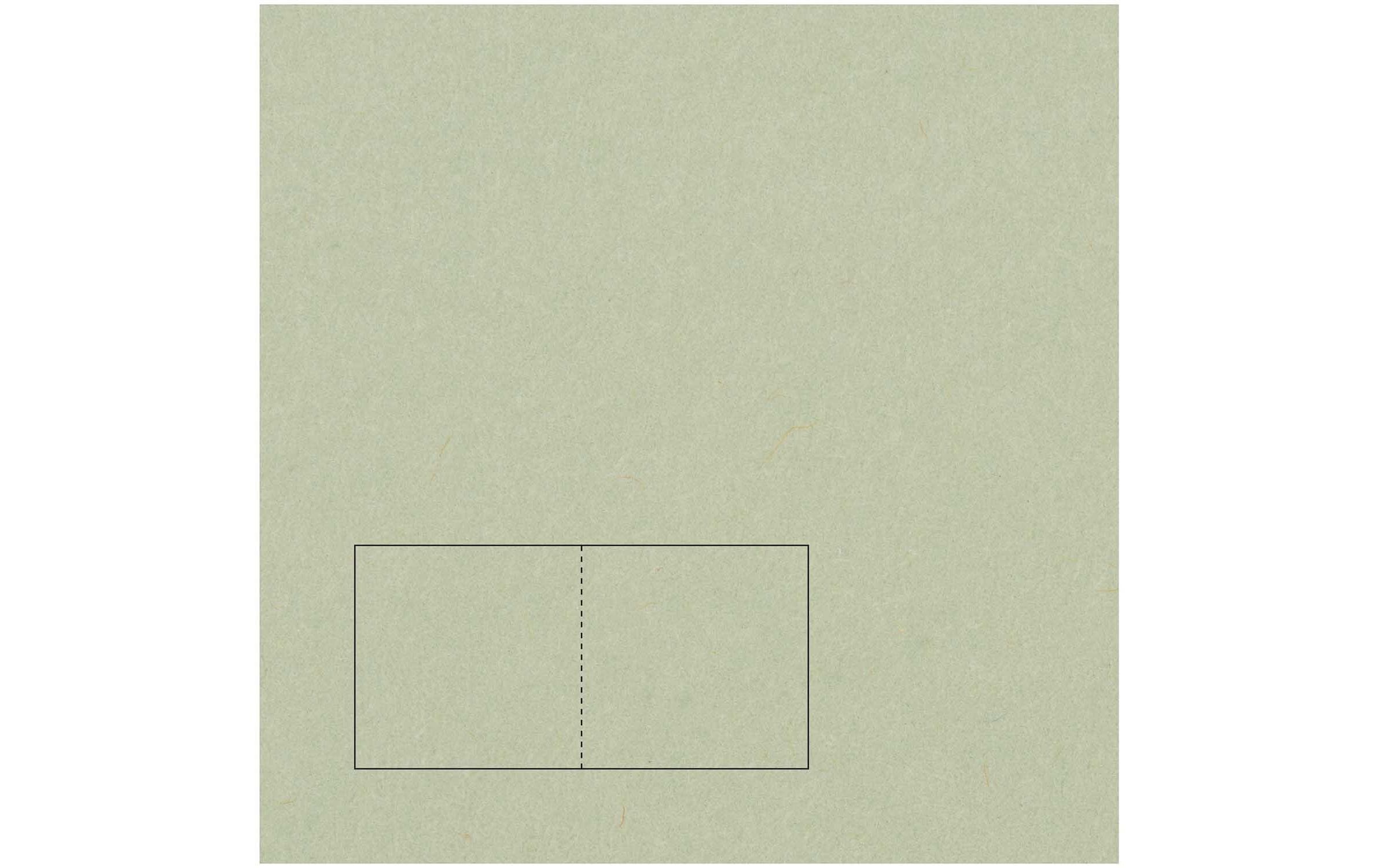 Rico design Karte, quadratisch – 15,5 × 31 cm, lindgrün – Papier – Essentials