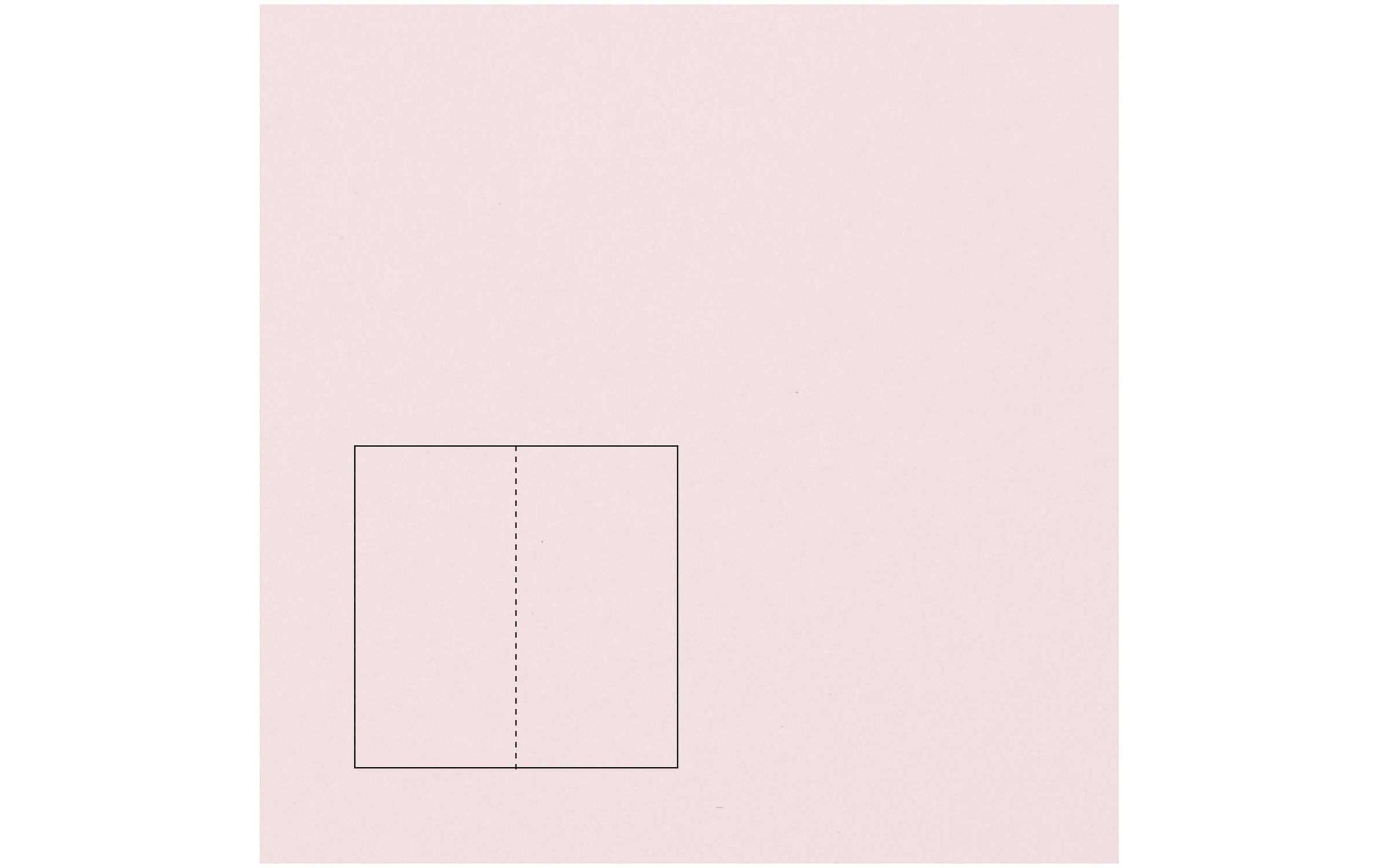 Rico design Klappkarten-Set – A6, 240 g/m² Papier, Rosa – 50 Stk